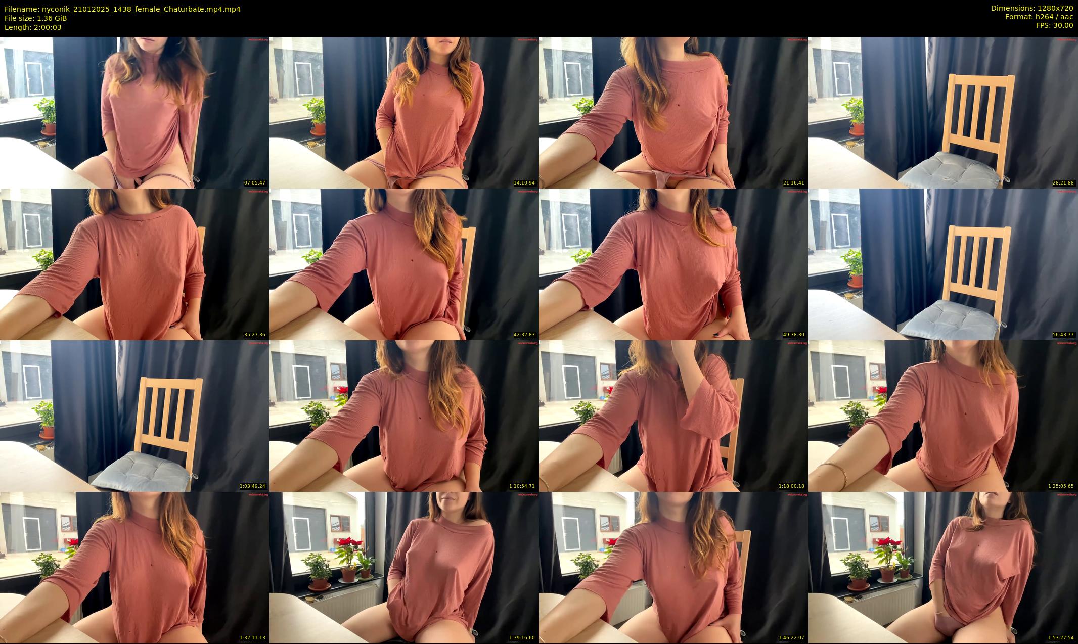 nyconik — 121 minute Chaturbate female cam show recording, 720p, Jan 21, 2025