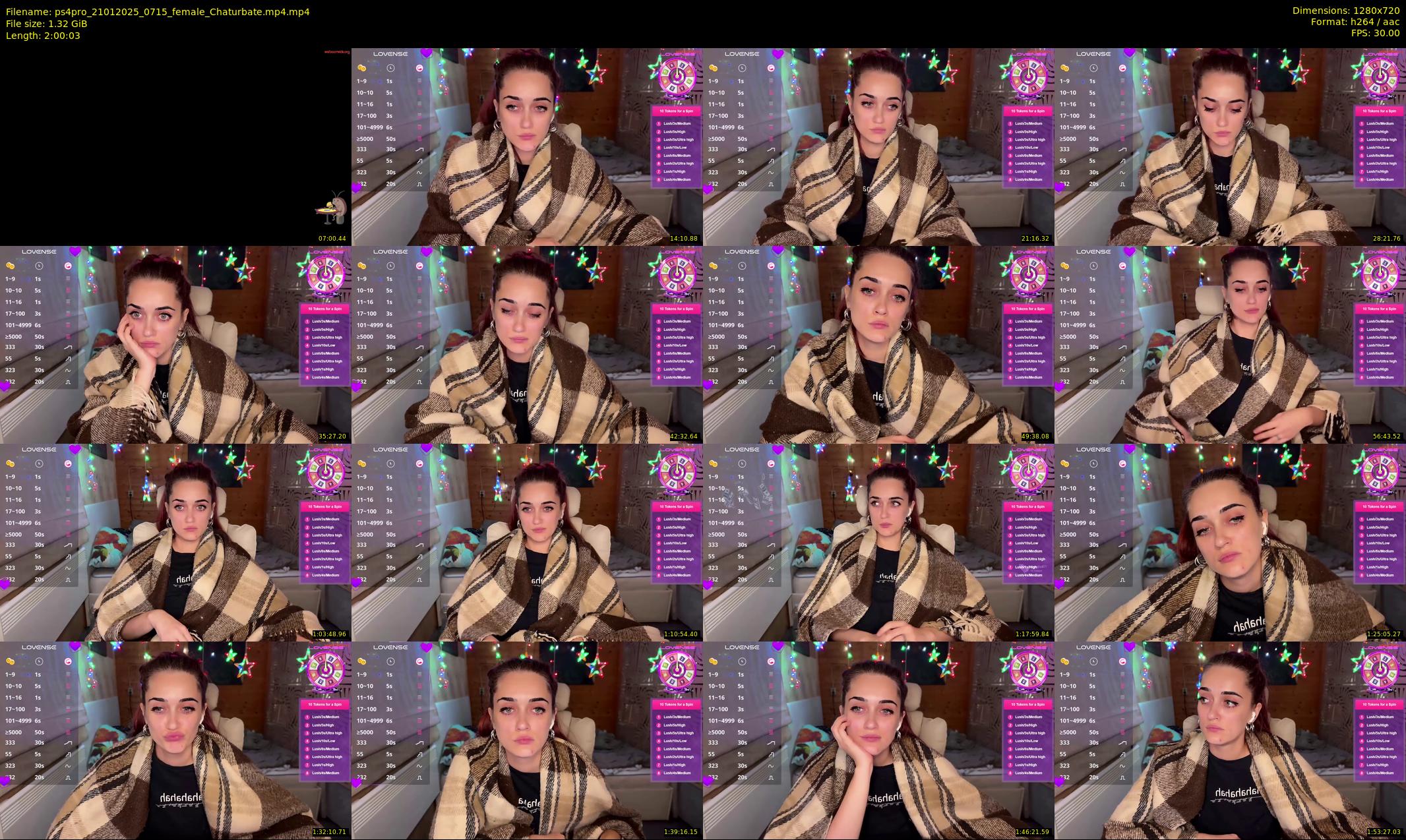 ps4pro — 121 minute Chaturbate female cam show recording, 720p, Jan 21, 2025