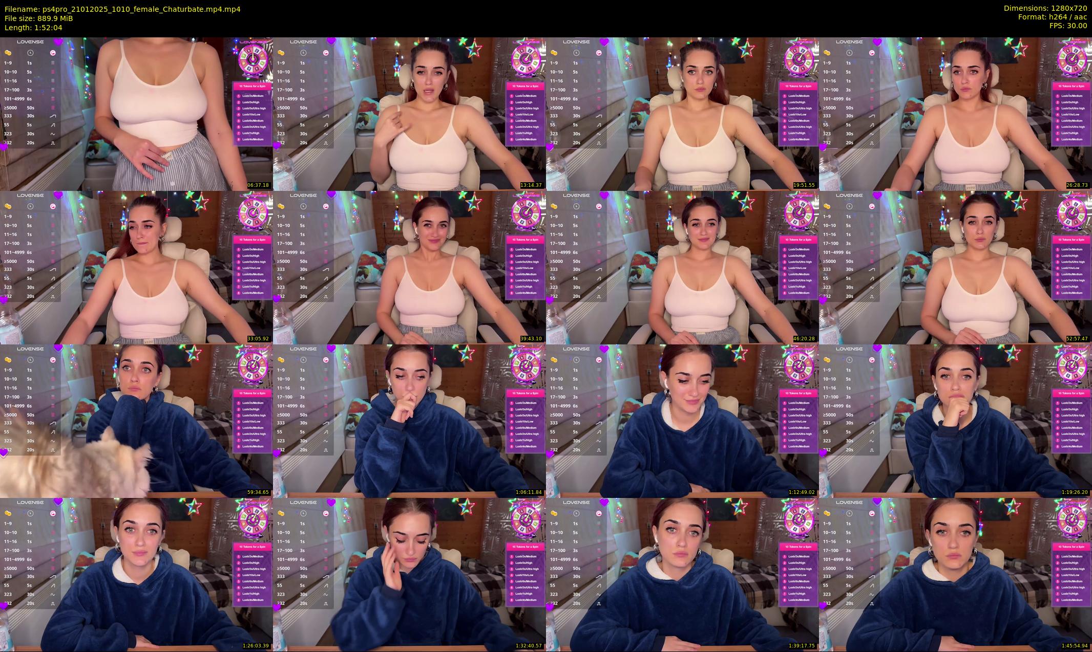ps4pro — 113 minute Chaturbate female cam show recording, 720p, Jan 21, 2025