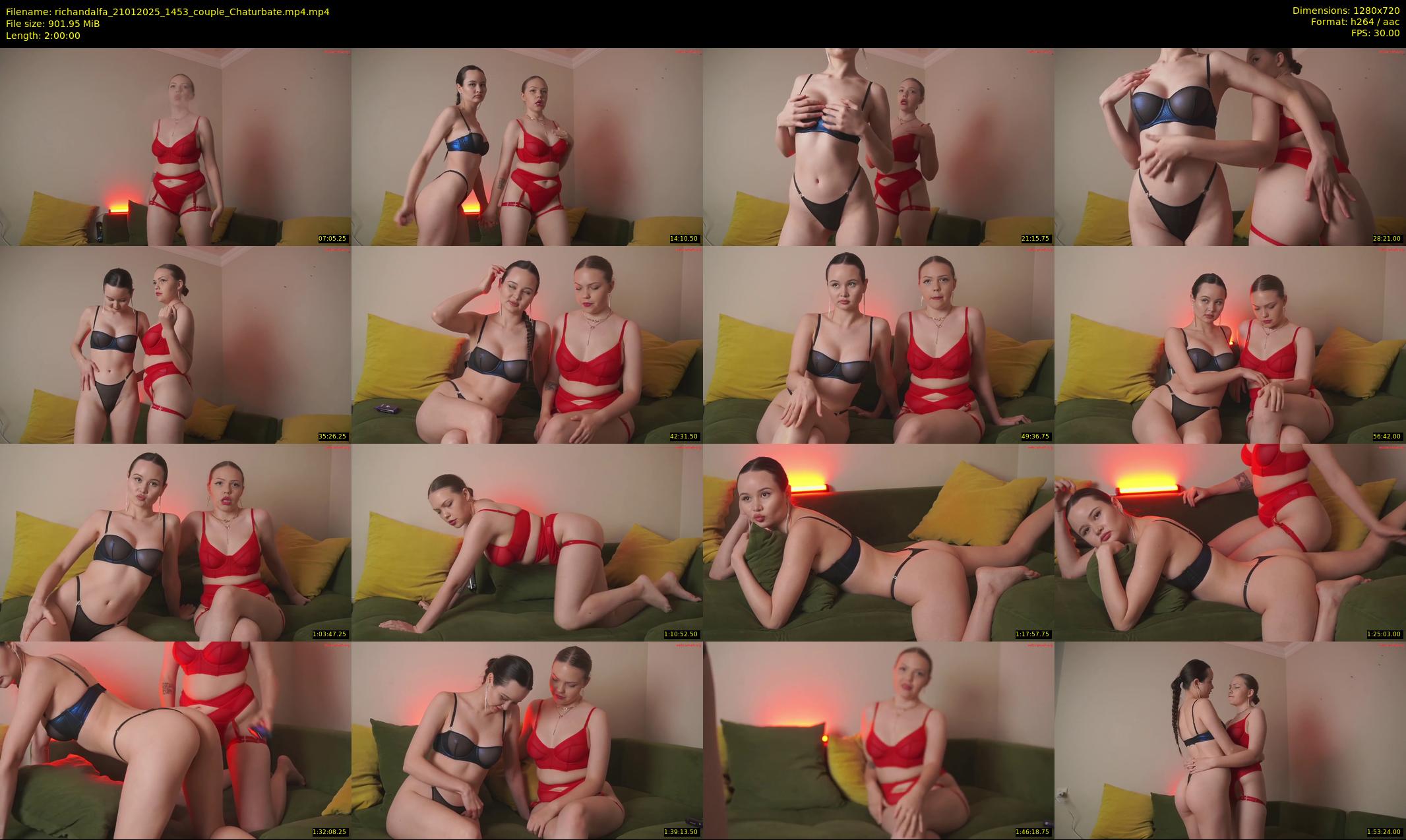 richandalfa — 120 minute Chaturbate couple cam show recording, 720p, Jan 21, 2025