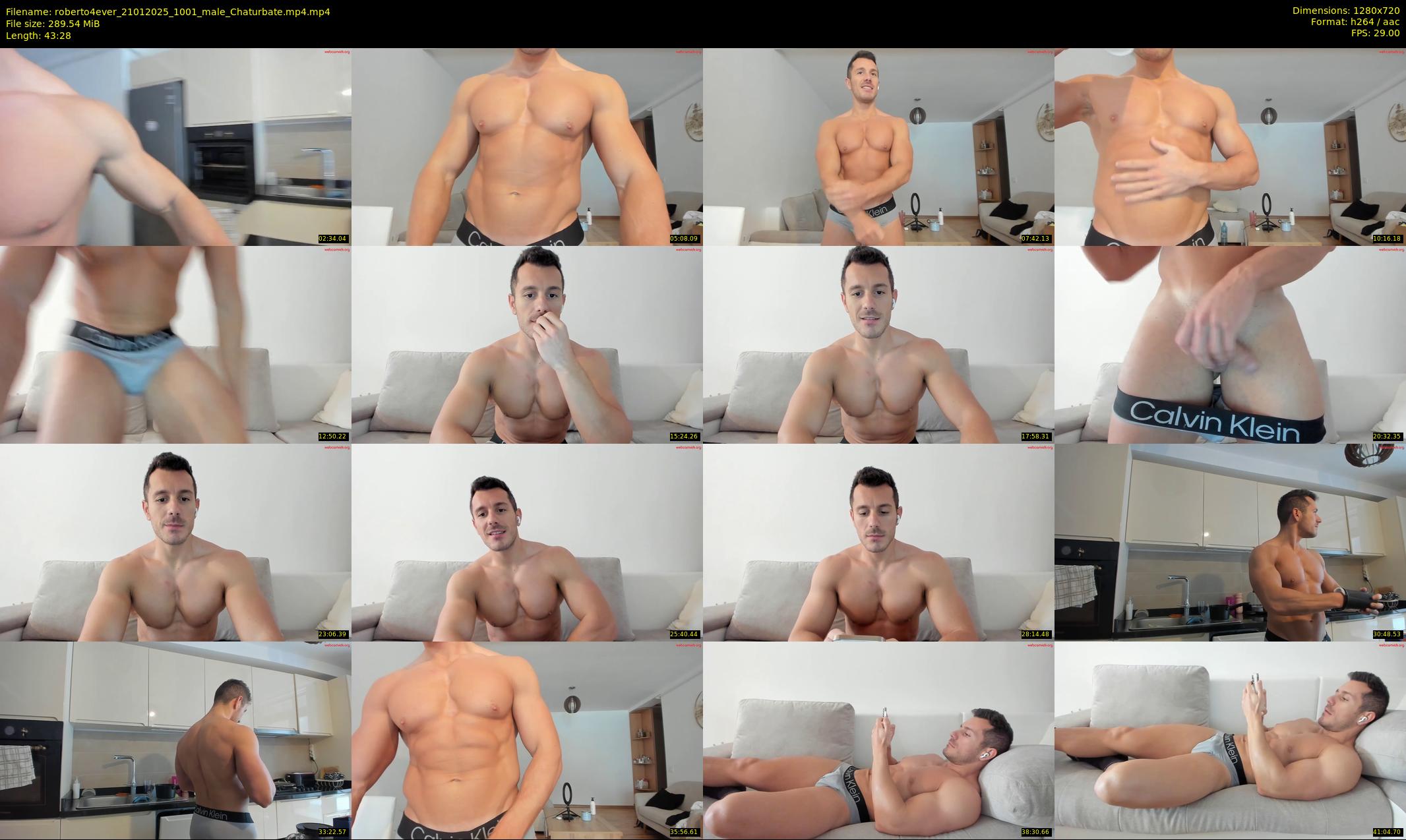 roberto4ever — 44 minute Chaturbate male cam show recording, 720p, Jan 21, 2025