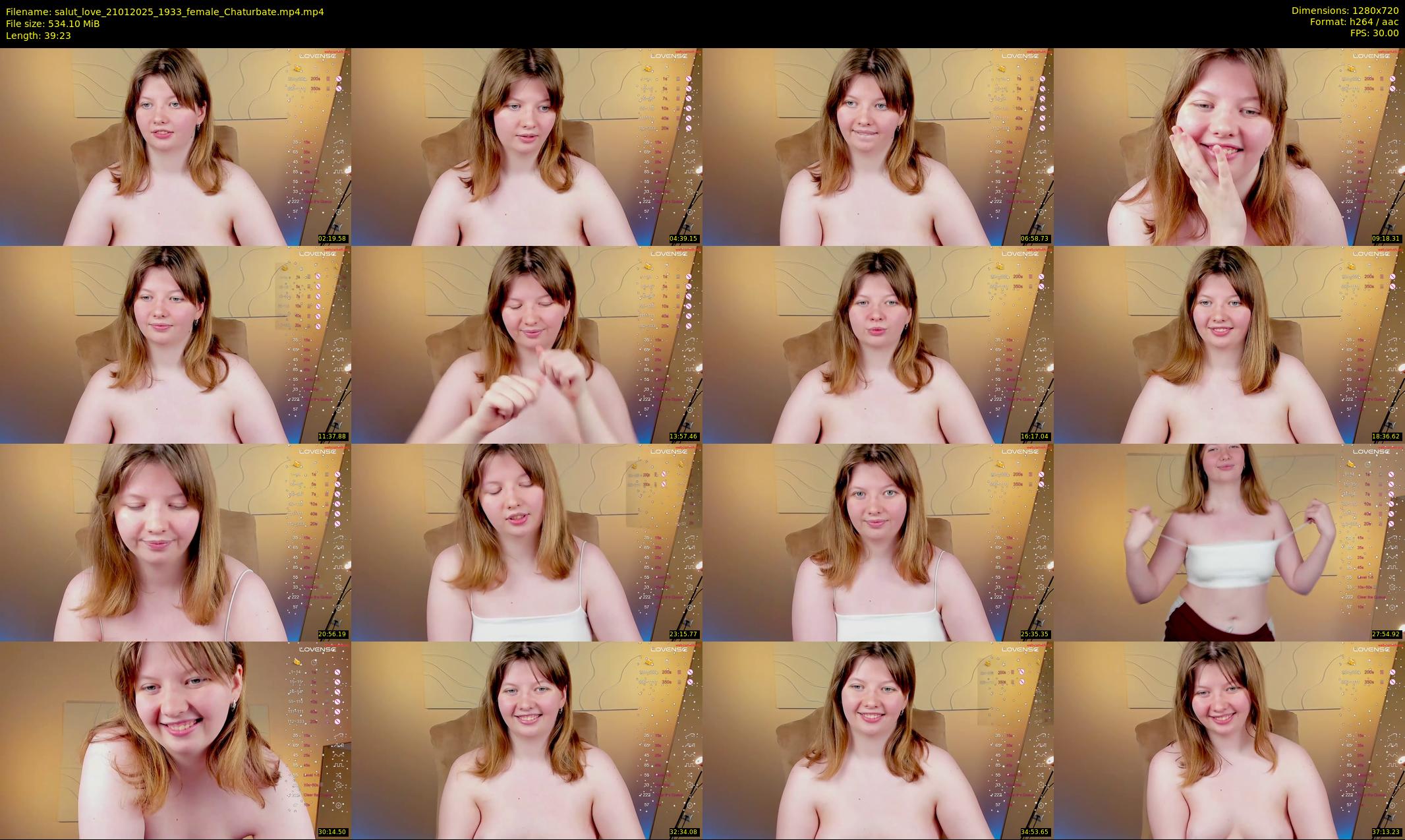 salut_love — 40 minute Chaturbate female cam show recording, 720p, Jan 21, 2025