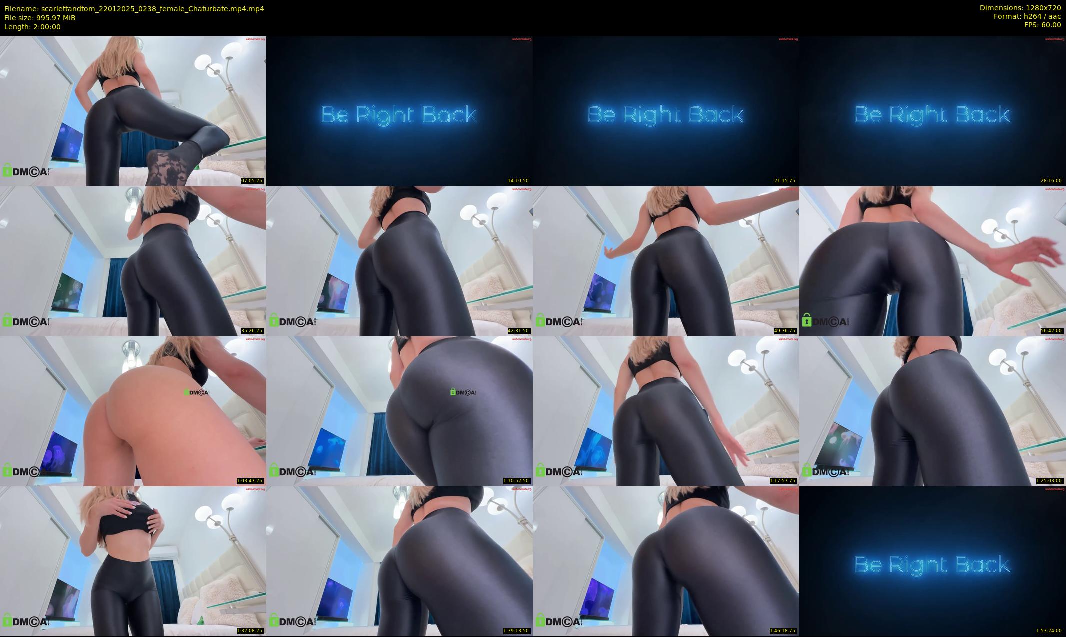 scarlettandtom — 120 minute Chaturbate couple cam show recording, 720p, Jan 22, 2025
