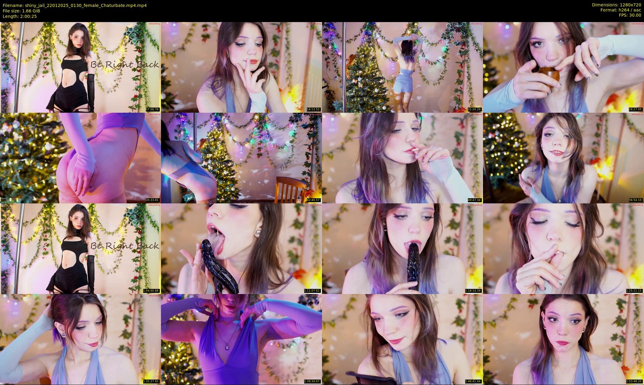 shiny_jail — 121 minute Chaturbate female cam show recording, 720p, Jan 22, 2025