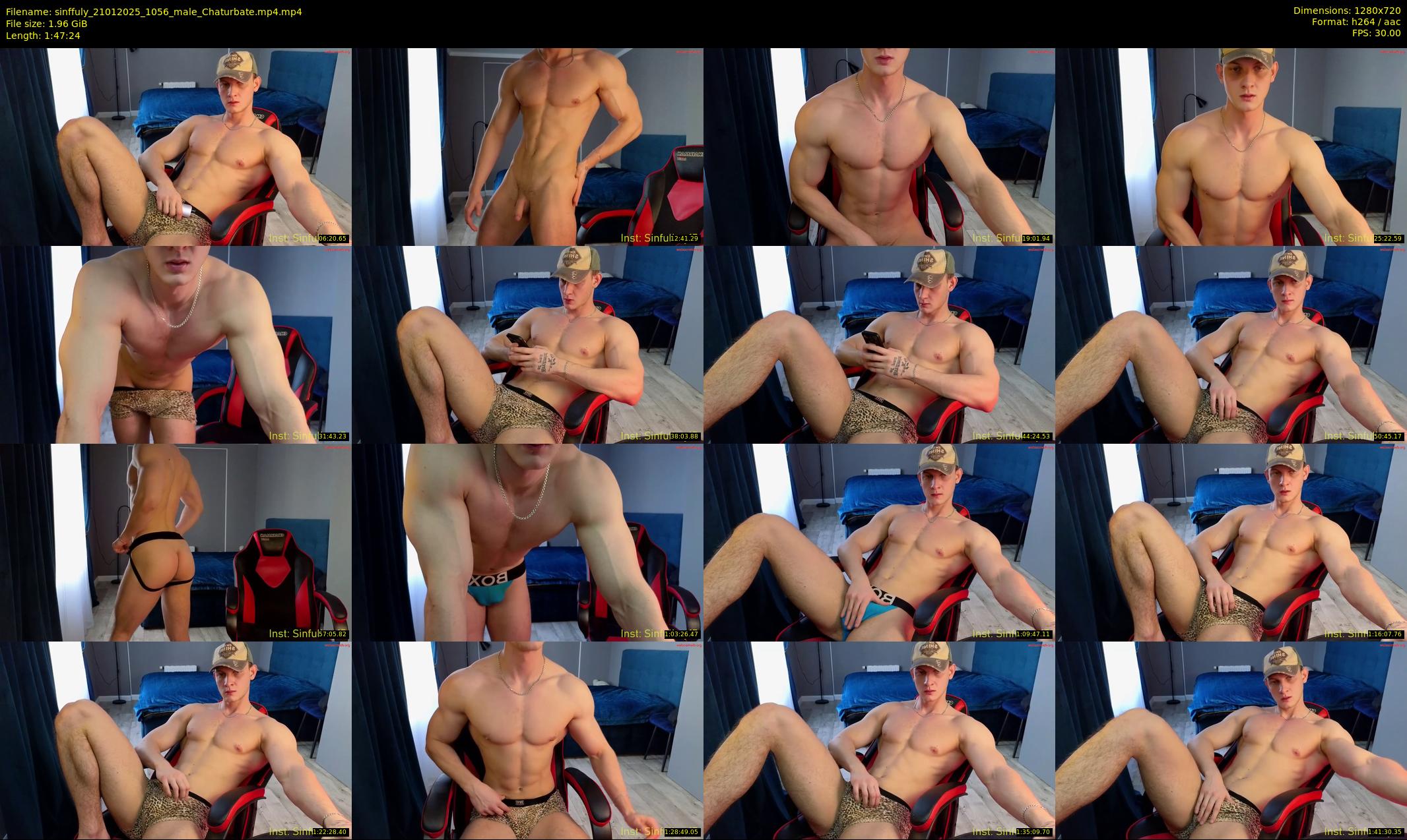 sinffuly — 108 minute Chaturbate male cam show recording, 720p, Jan 21, 2025