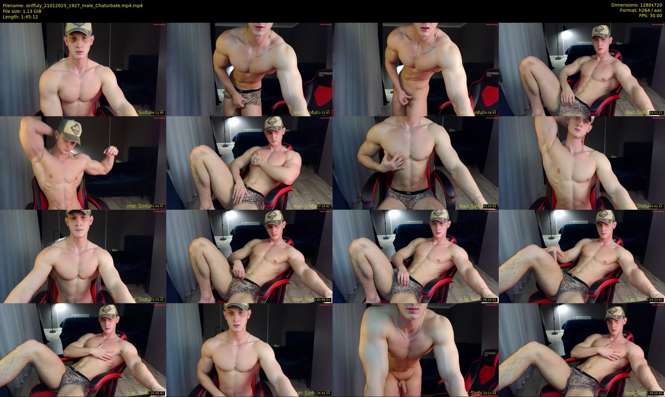 sinffuly — 106 minute Chaturbate male cam show recording, 720p, Jan 21, 2025