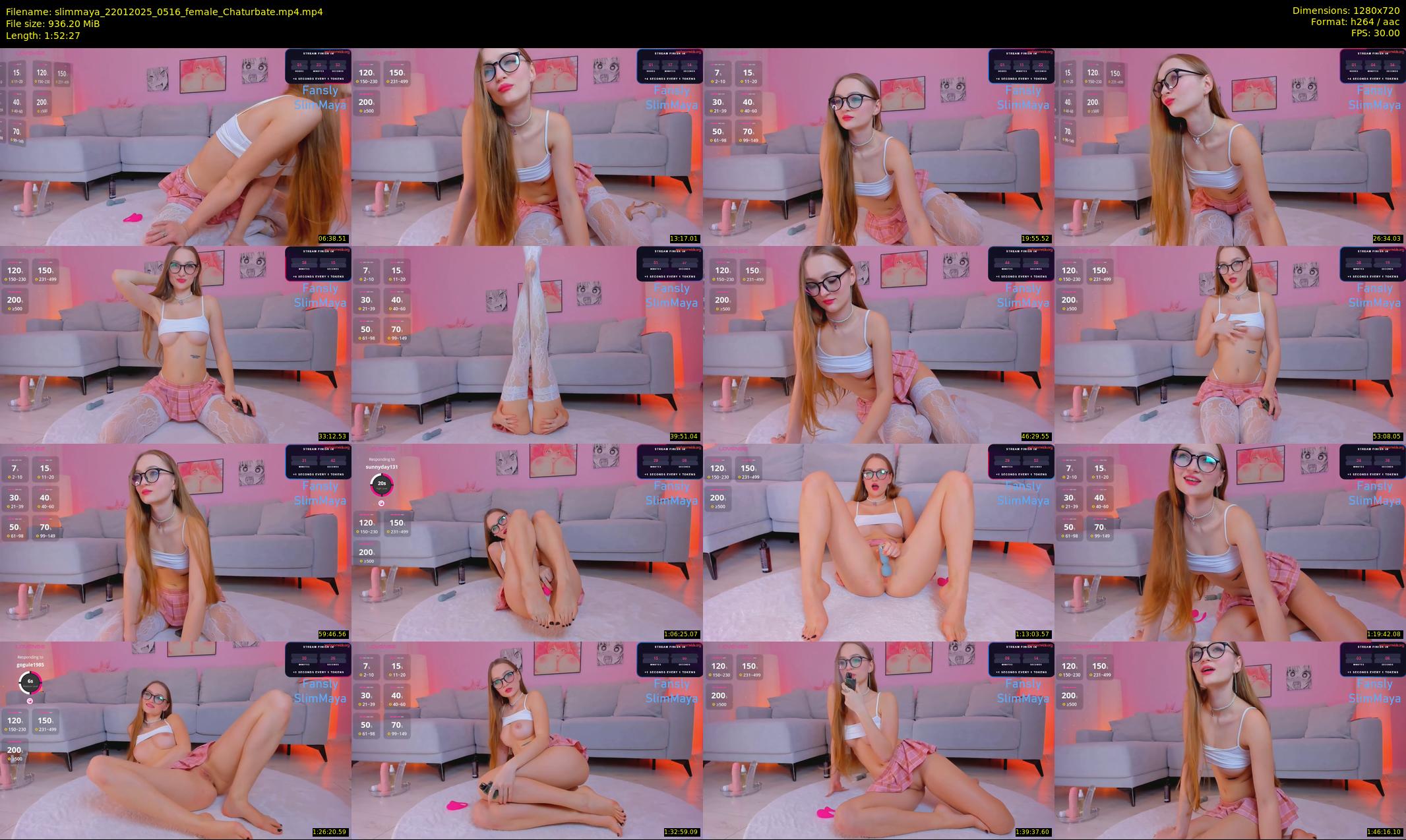 slimmaya — 113 minute Chaturbate female cam show recording, 720p, Jan 22, 2025
