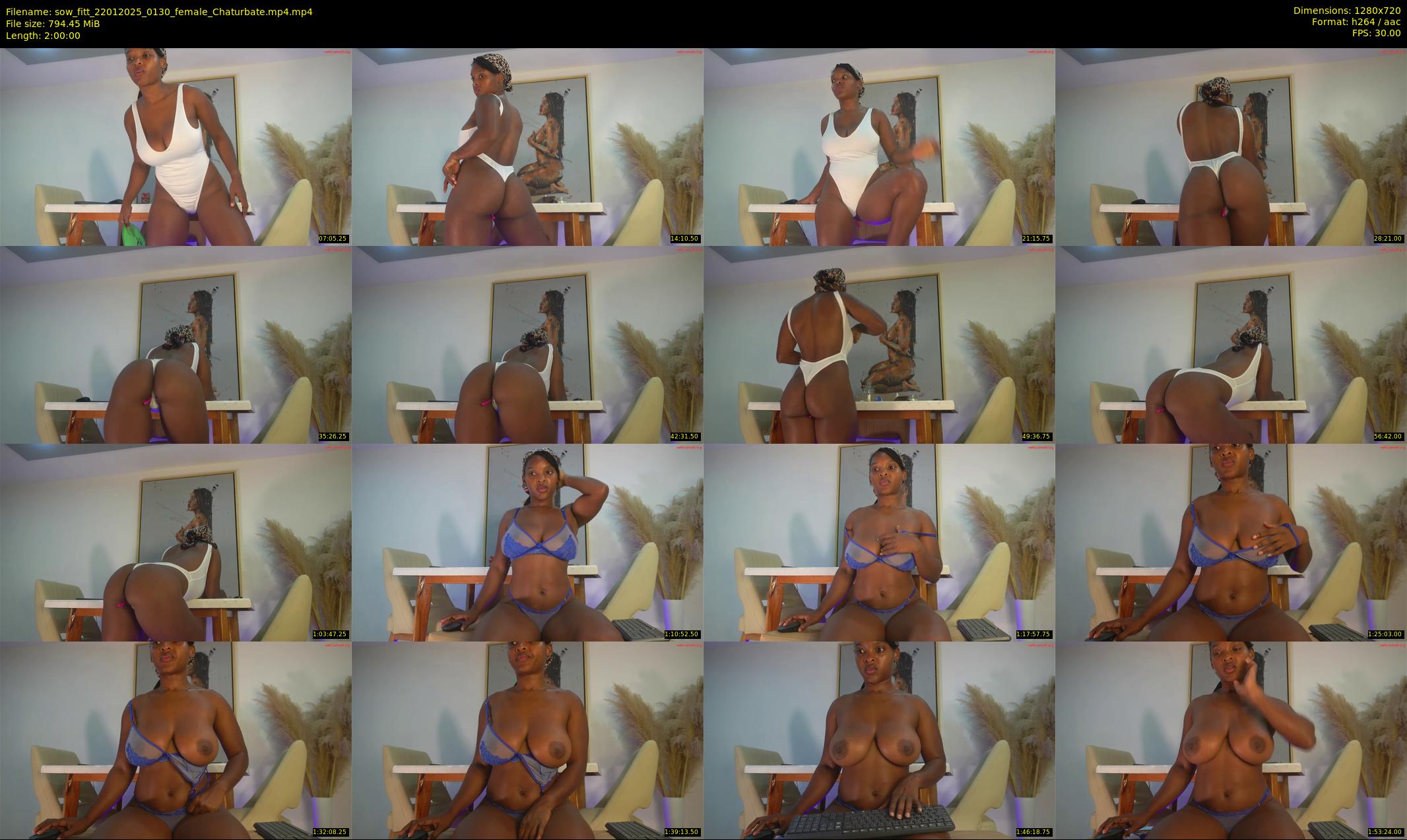 sow_fitt — 120 minute Chaturbate female cam show recording, 720p, Jan 22, 2025