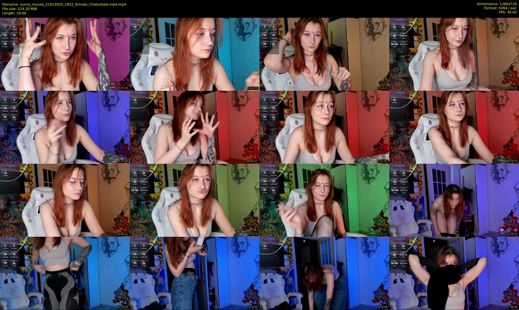 sunny_mouse — 19 minute Chaturbate female cam show recording, 720p, Jan 21, 2025