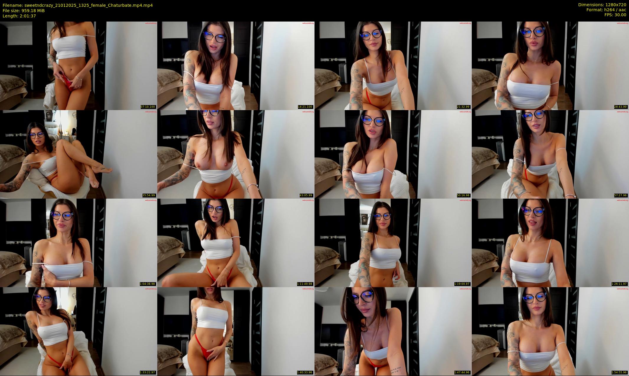 sweetndcrazy — 122 minute Chaturbate female cam show recording, 720p, Jan 21, 2025