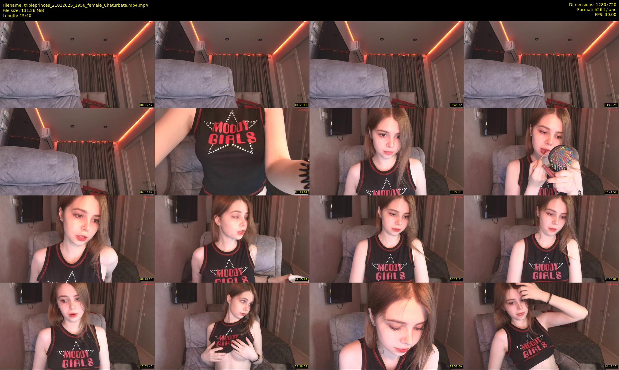 tripleprinces — 16 minute Chaturbate female cam show recording, 720p, Jan 21, 2025