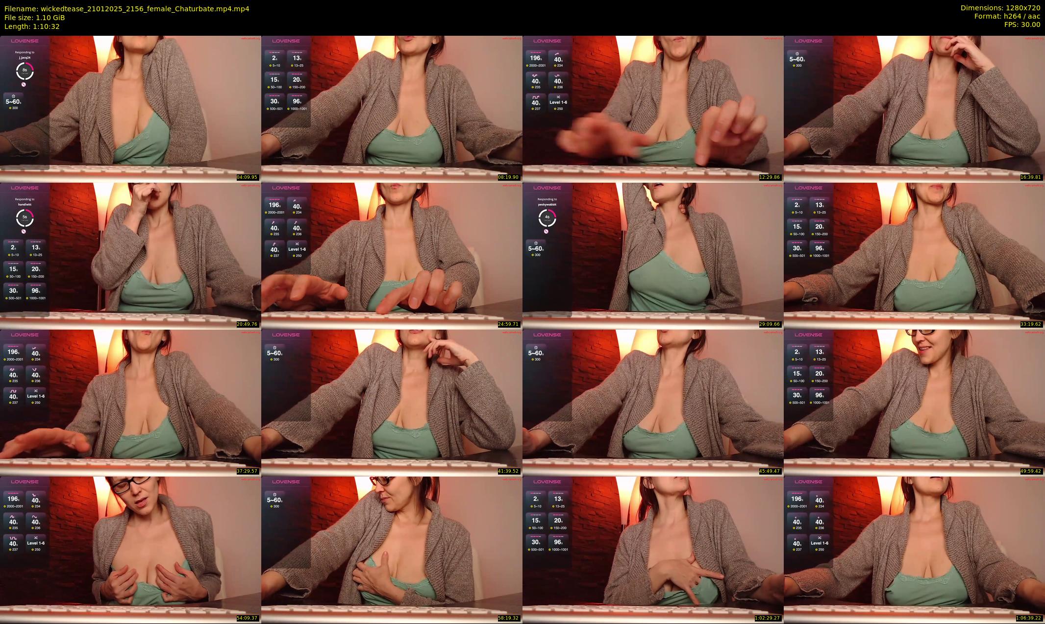 wickedtease — 71 minute Chaturbate female cam show recording, 720p, Jan 21, 2025