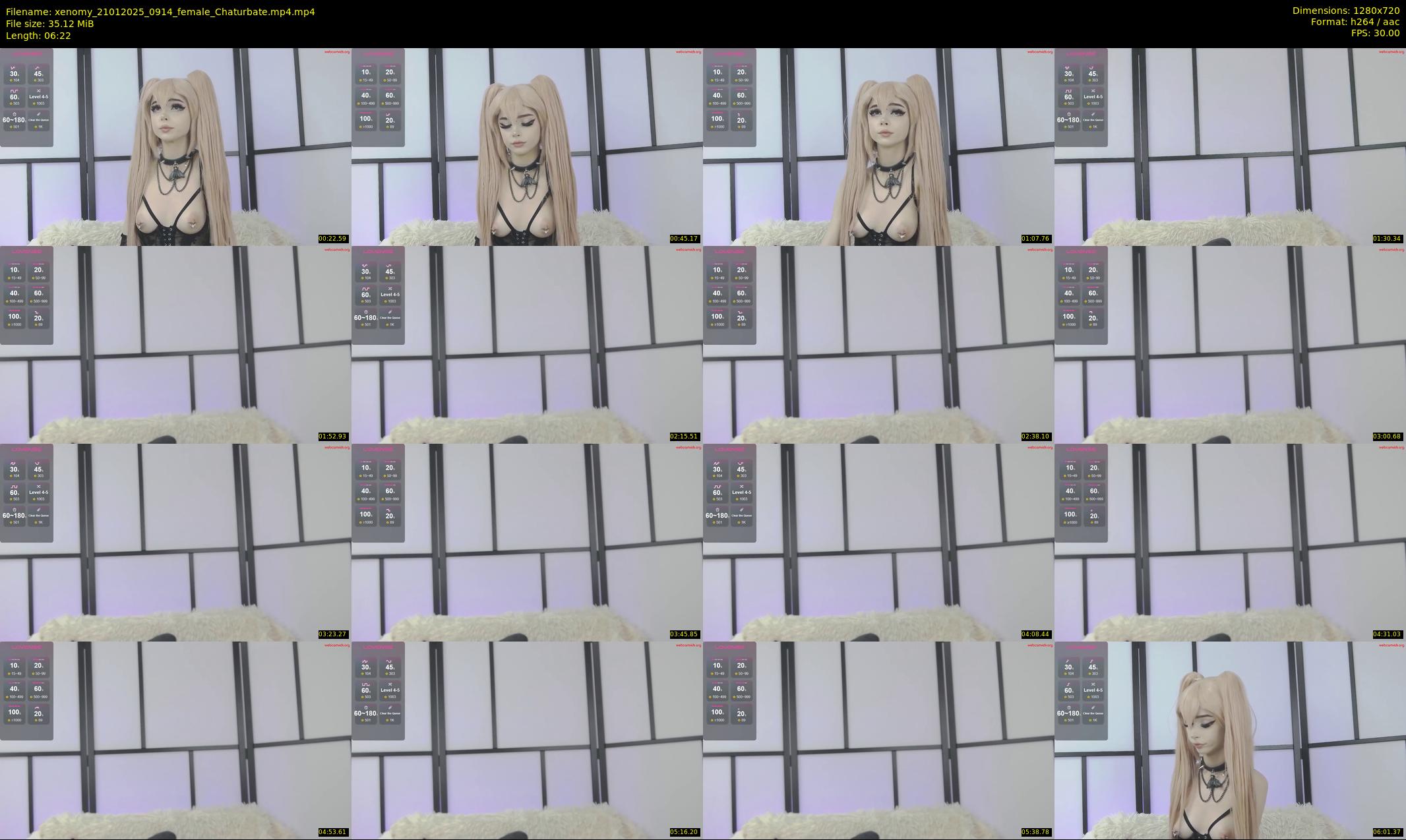 xenomy — 7 minute Chaturbate female cam show recording, 720p, Jan 21, 2025