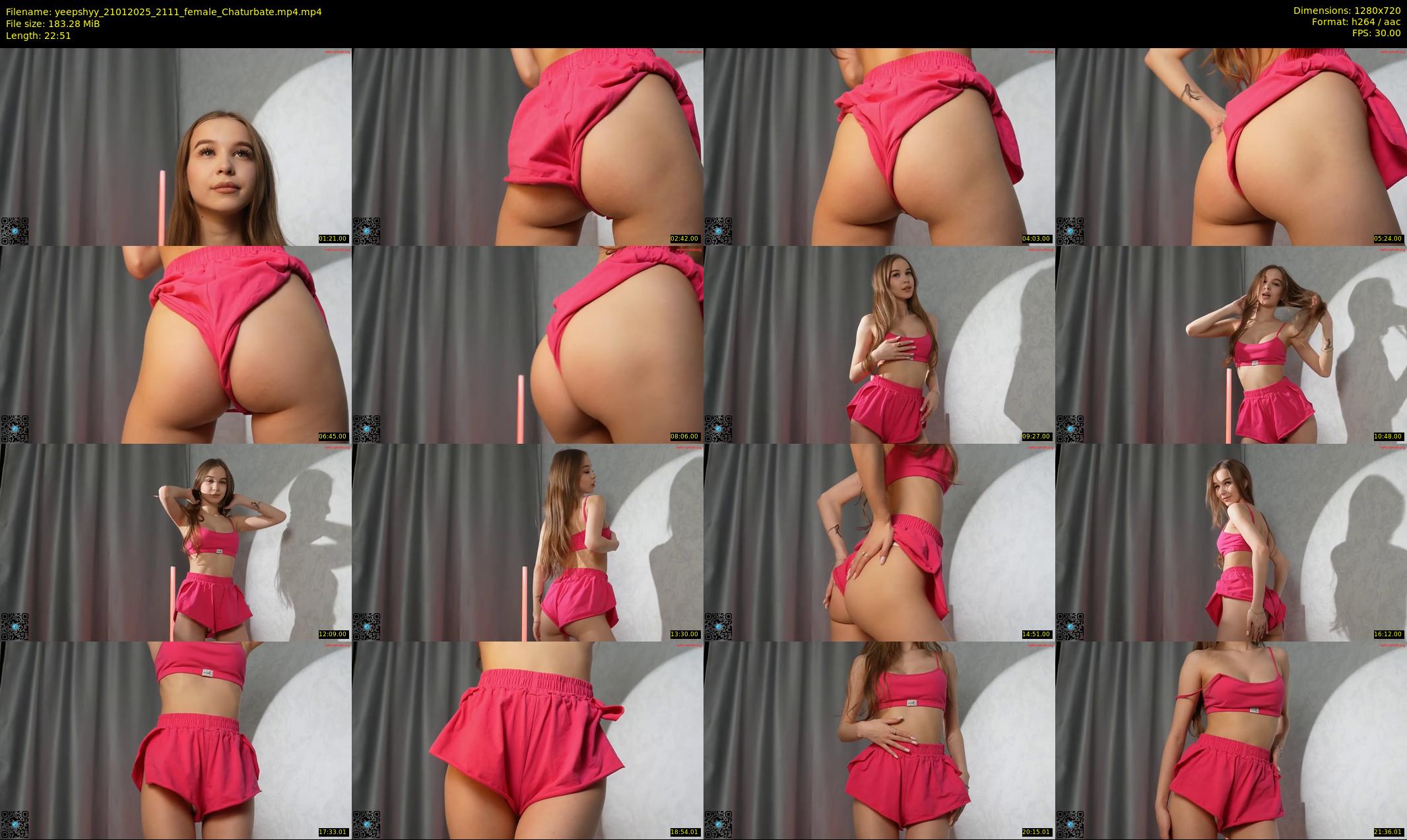 yeepshyy — 23 minute Chaturbate female cam show recording, 720p, Jan 21, 2025