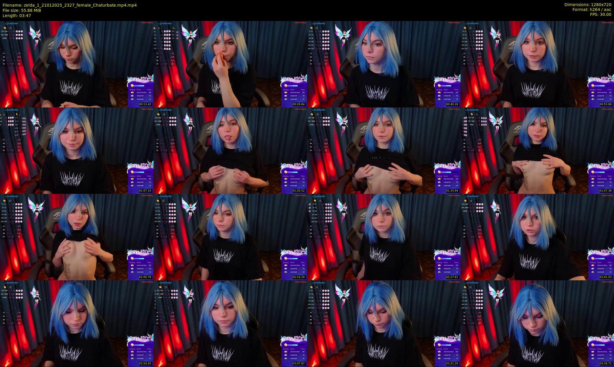 zelda_1 — 4 minute Chaturbate female cam show recording, 720p, Jan 21, 2025