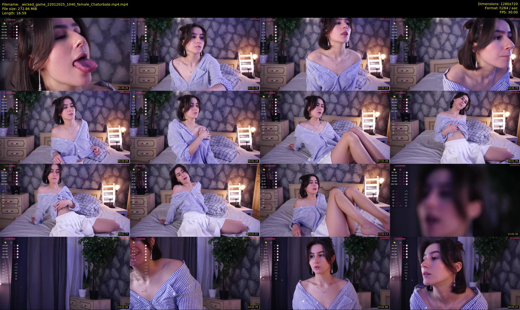 _wicked_game — 17 minute Chaturbate female cam show recording, 720p, Jan 22, 2025