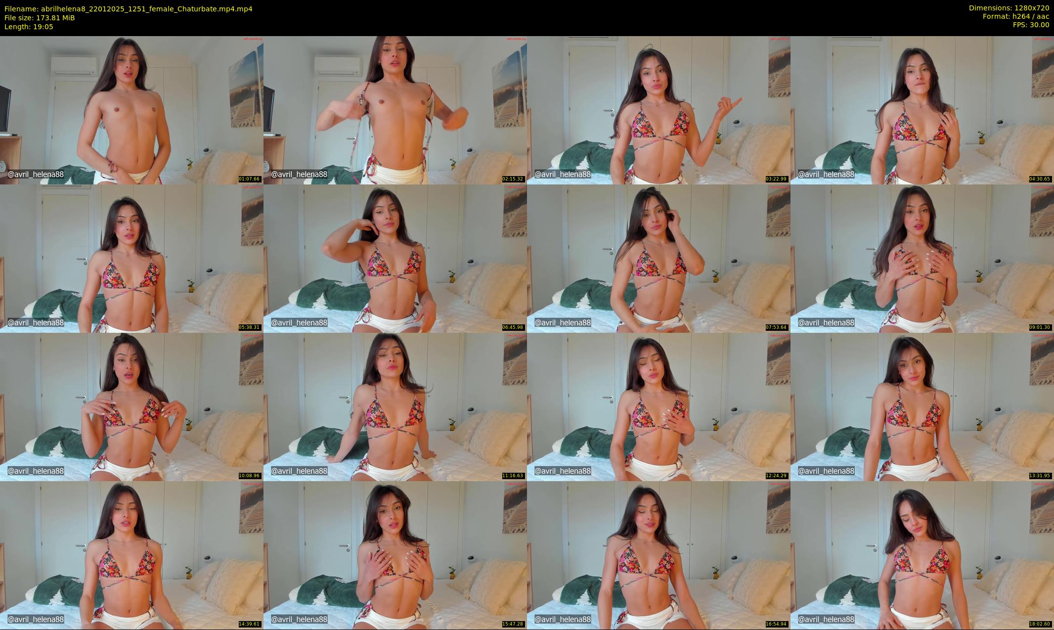 abrilhelena8 — 20 minute Chaturbate female cam show recording, 720p, Jan 22, 2025