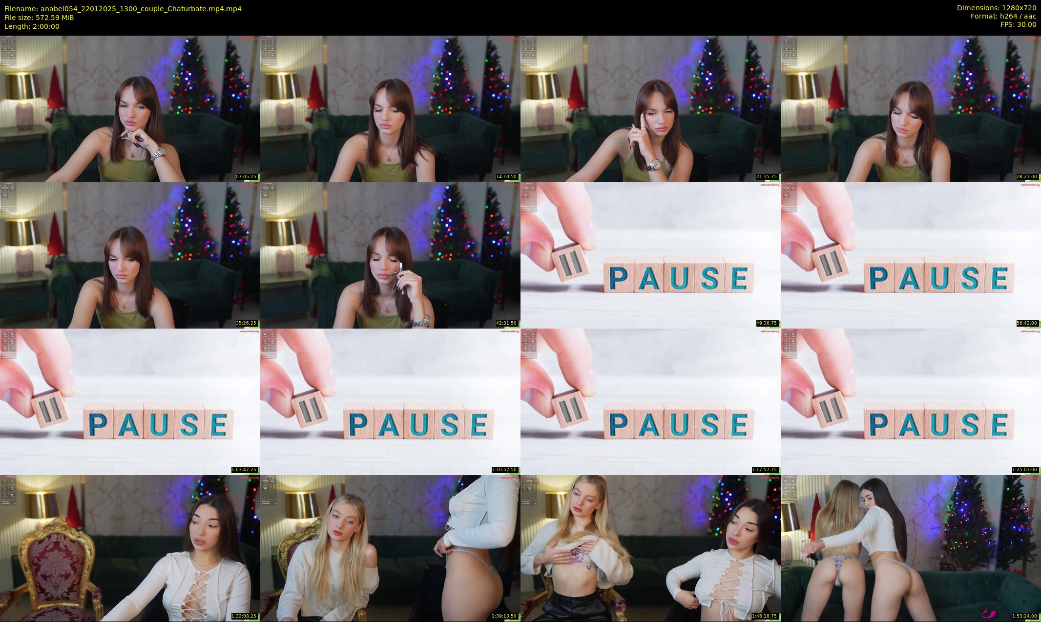 anabel054 — 120 minute Chaturbate female cam show recording, 720p, Jan 22, 2025