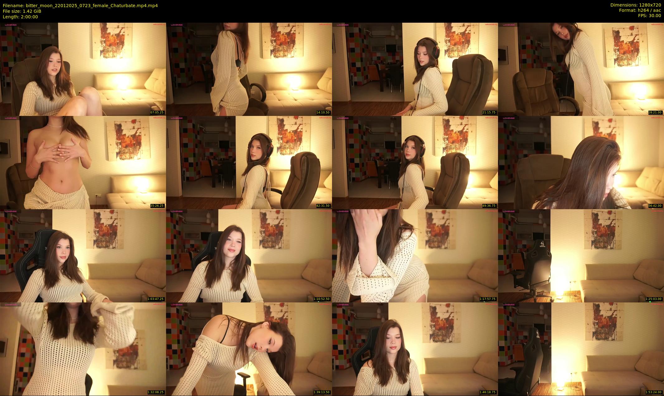 bitter_moon — 120 minute Chaturbate female cam show recording, 720p, Jan 22, 2025