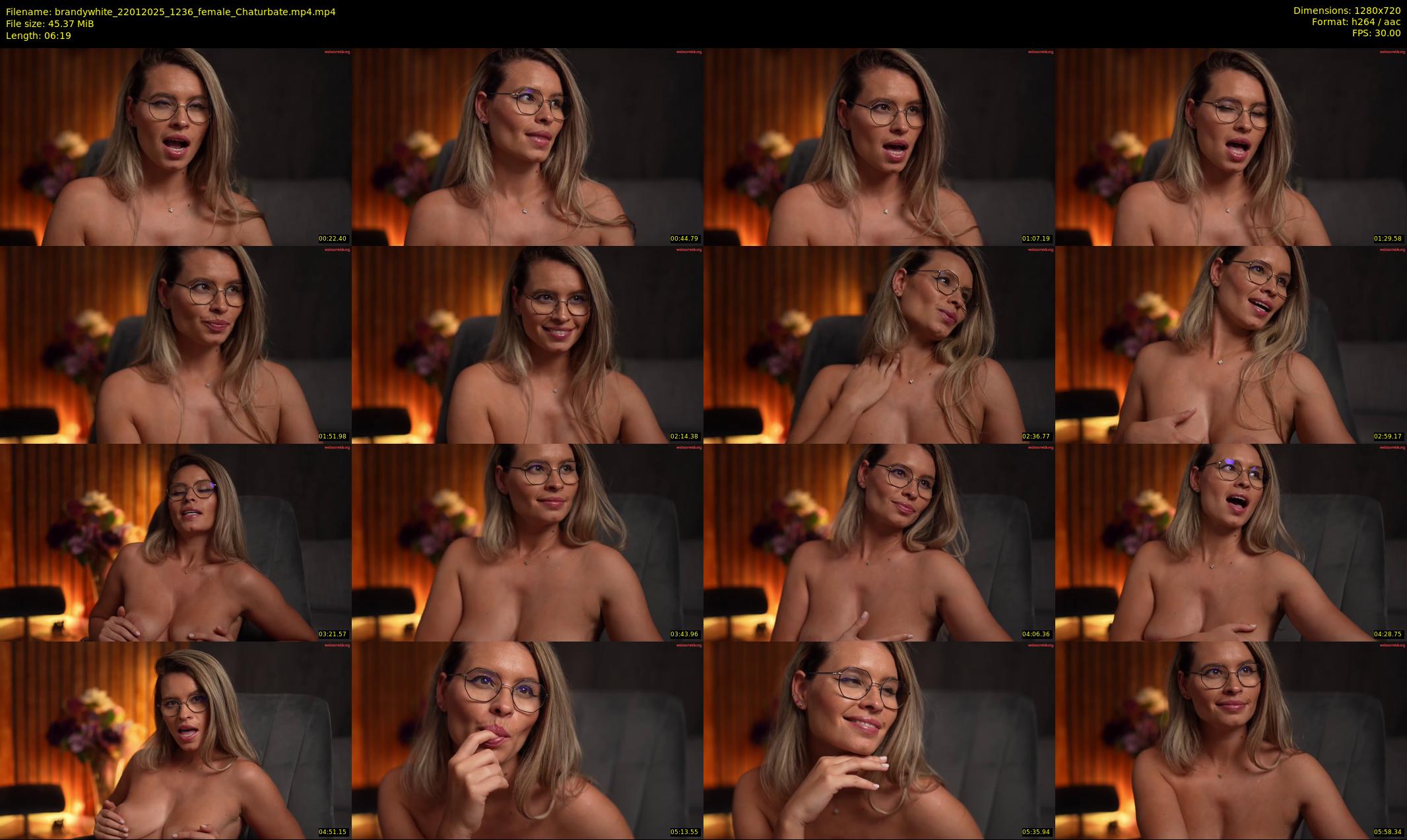 brandywhite — 7 minute Chaturbate female cam show recording, 720p, Jan 22, 2025