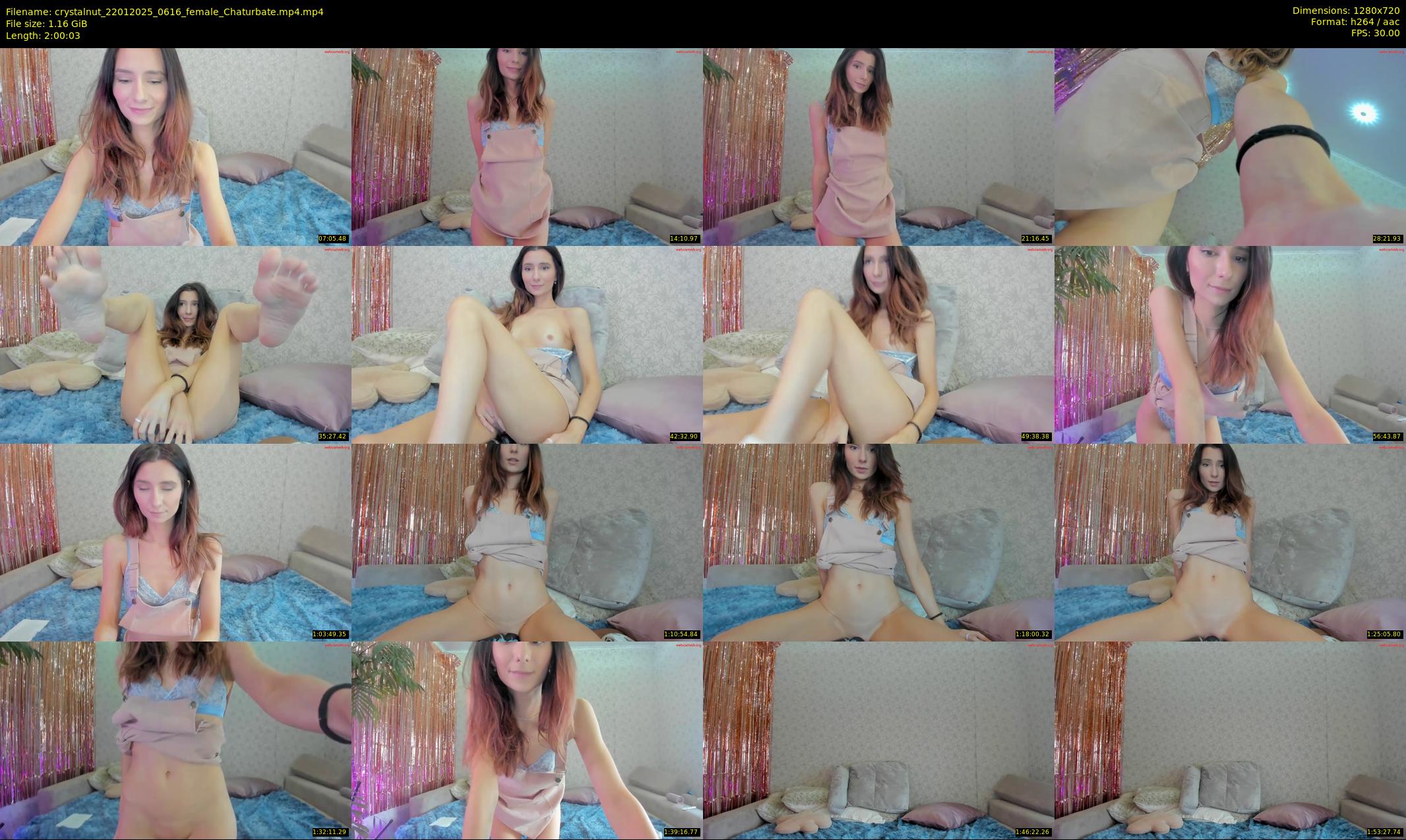 crystalnut — 121 minute Chaturbate female cam show recording, 720p, Jan 22, 2025