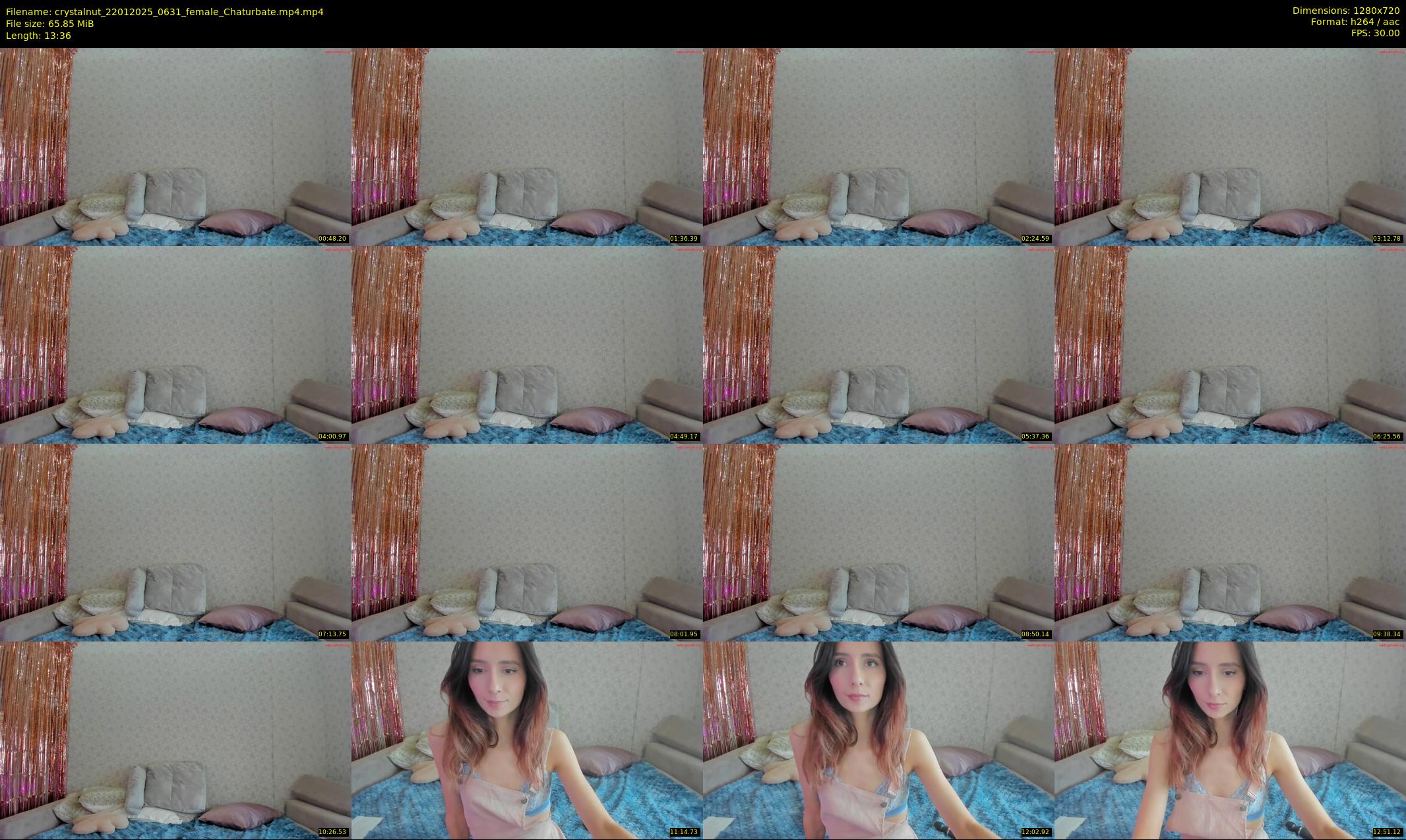 crystalnut — 14 minute Chaturbate female cam show recording, 720p, Jan 22, 2025