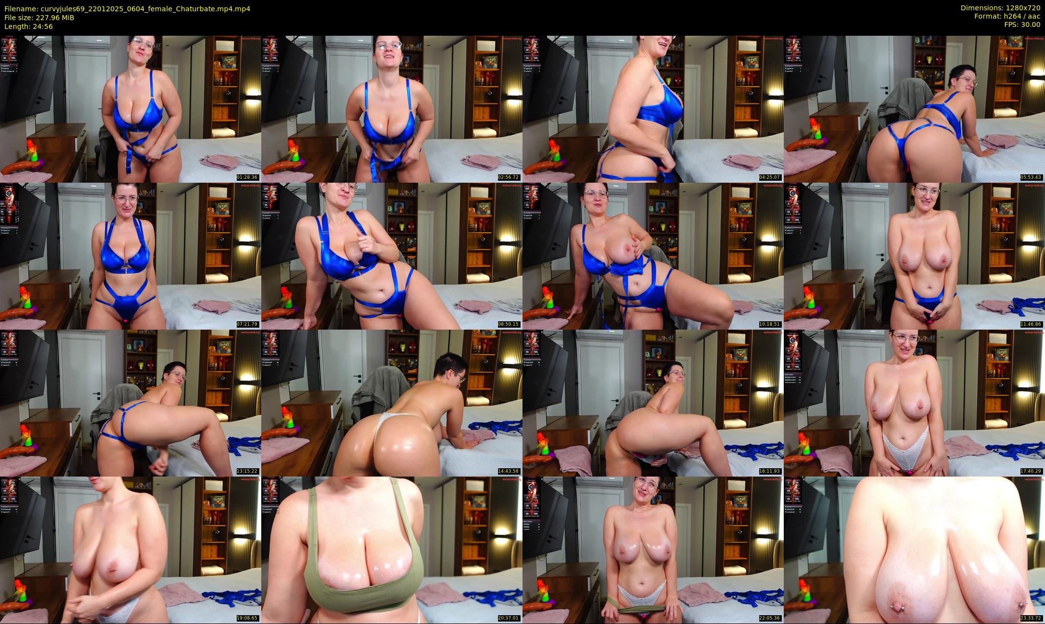curvyjules69 — 25 minute Chaturbate female cam show recording, 720p, Jan 22, 2025
