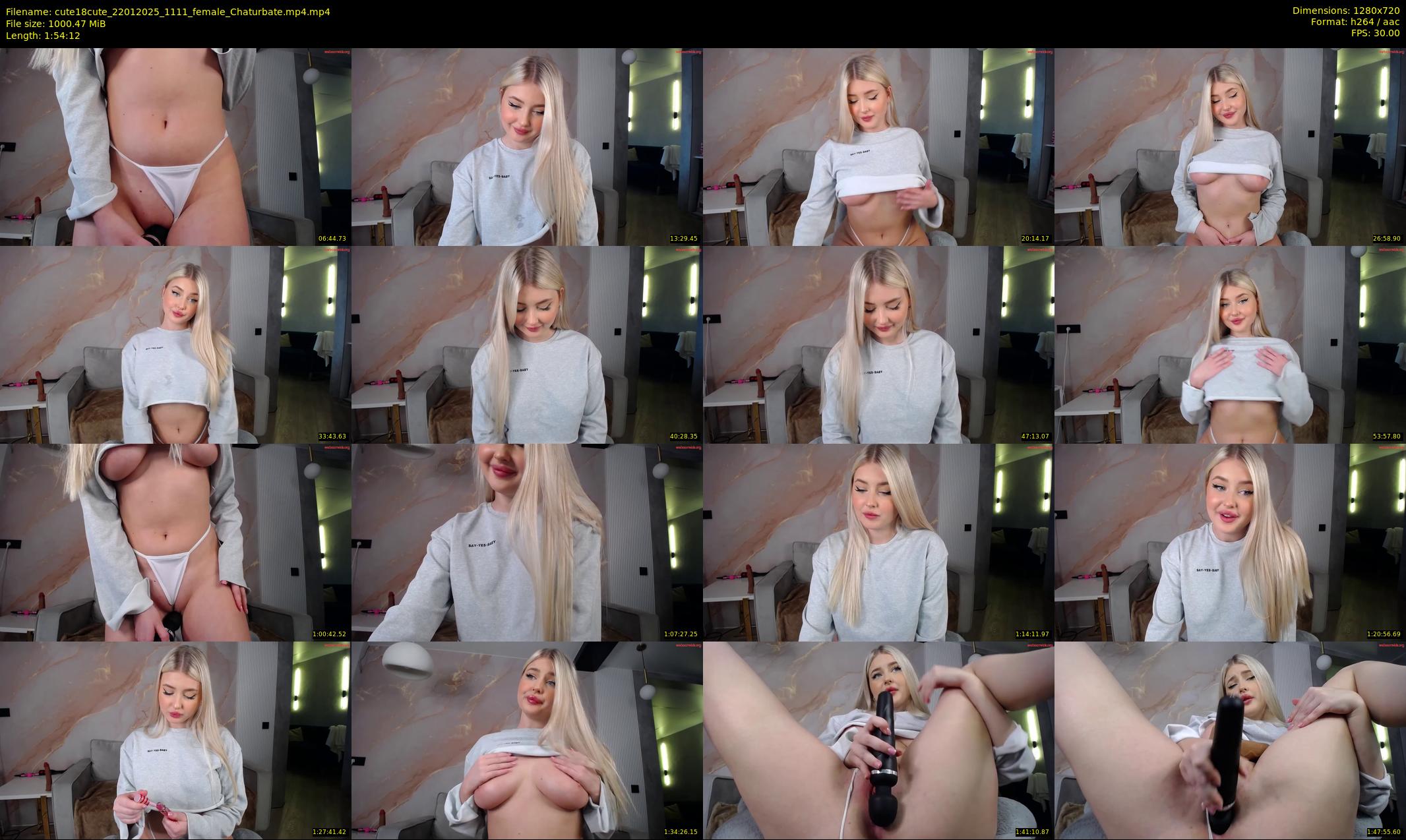 cute18cute — 115 minute Chaturbate female cam show recording, 720p, Jan 22, 2025