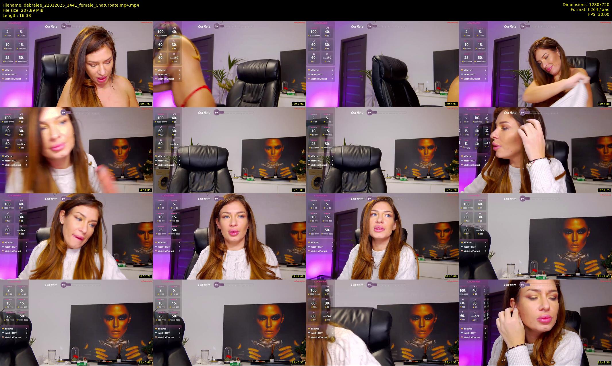 debralee — 17 minute Chaturbate female cam show recording, 720p, Jan 22, 2025
