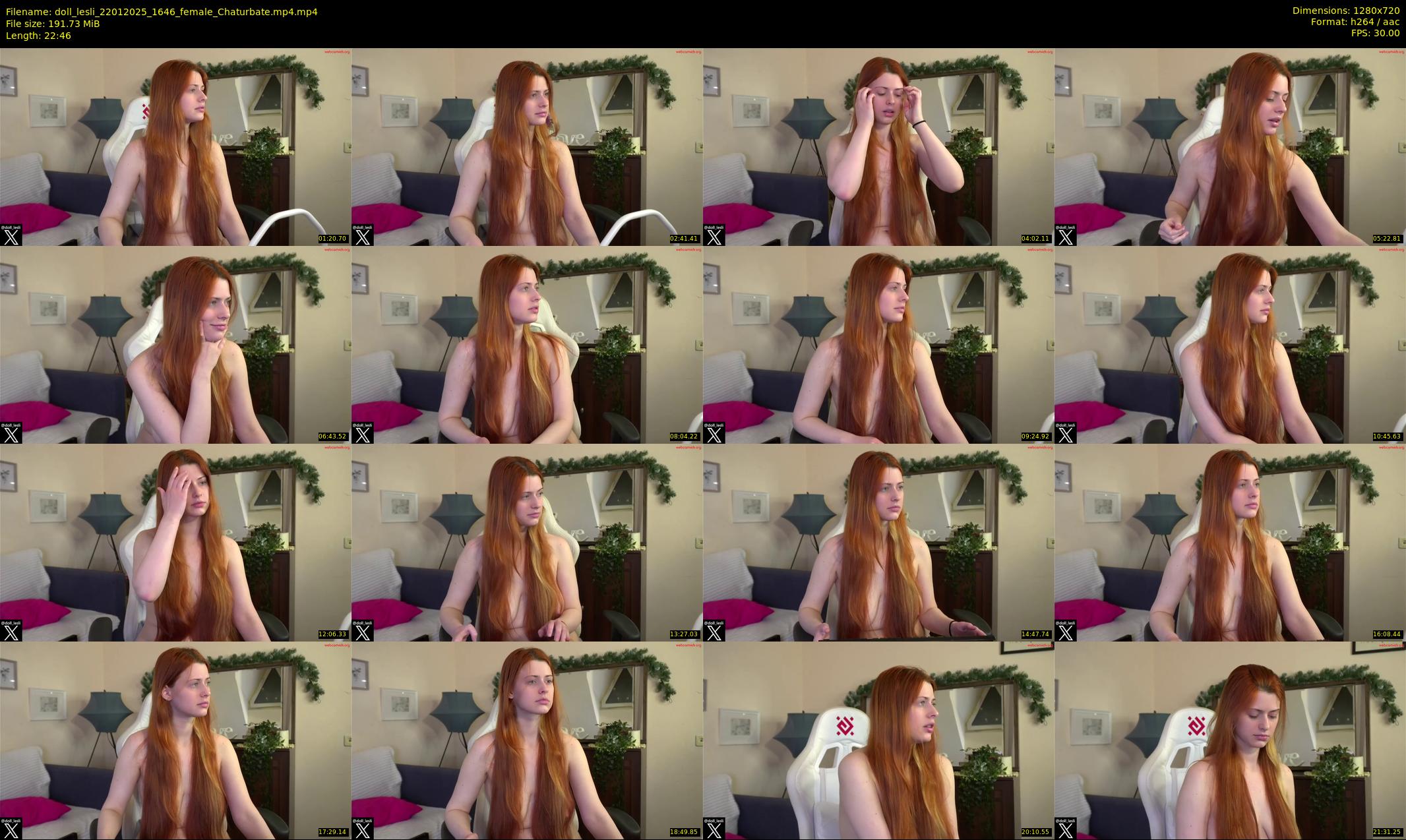 doll_lesli — 23 minute Chaturbate female cam show recording, 720p, Jan 22, 2025