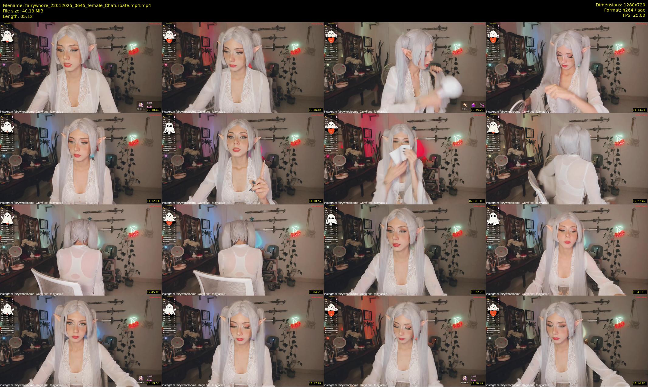 fairywhore — 6 minute Chaturbate female cam show recording, 720p, Jan 22, 2025