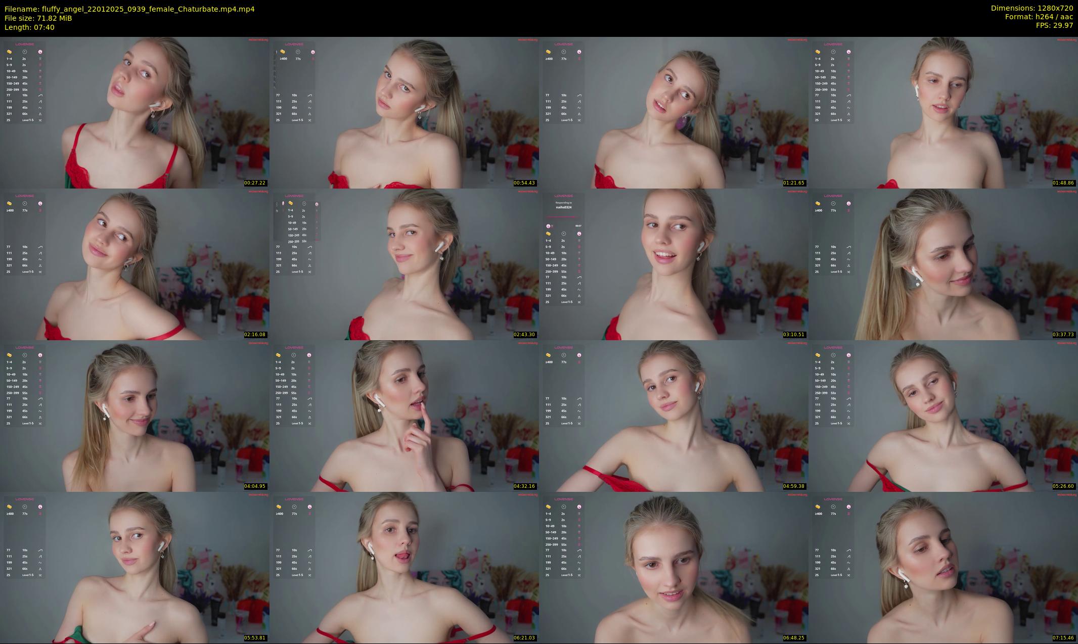 fluffy_angel — 8 minute Chaturbate female cam show recording, 720p, Jan 22, 2025