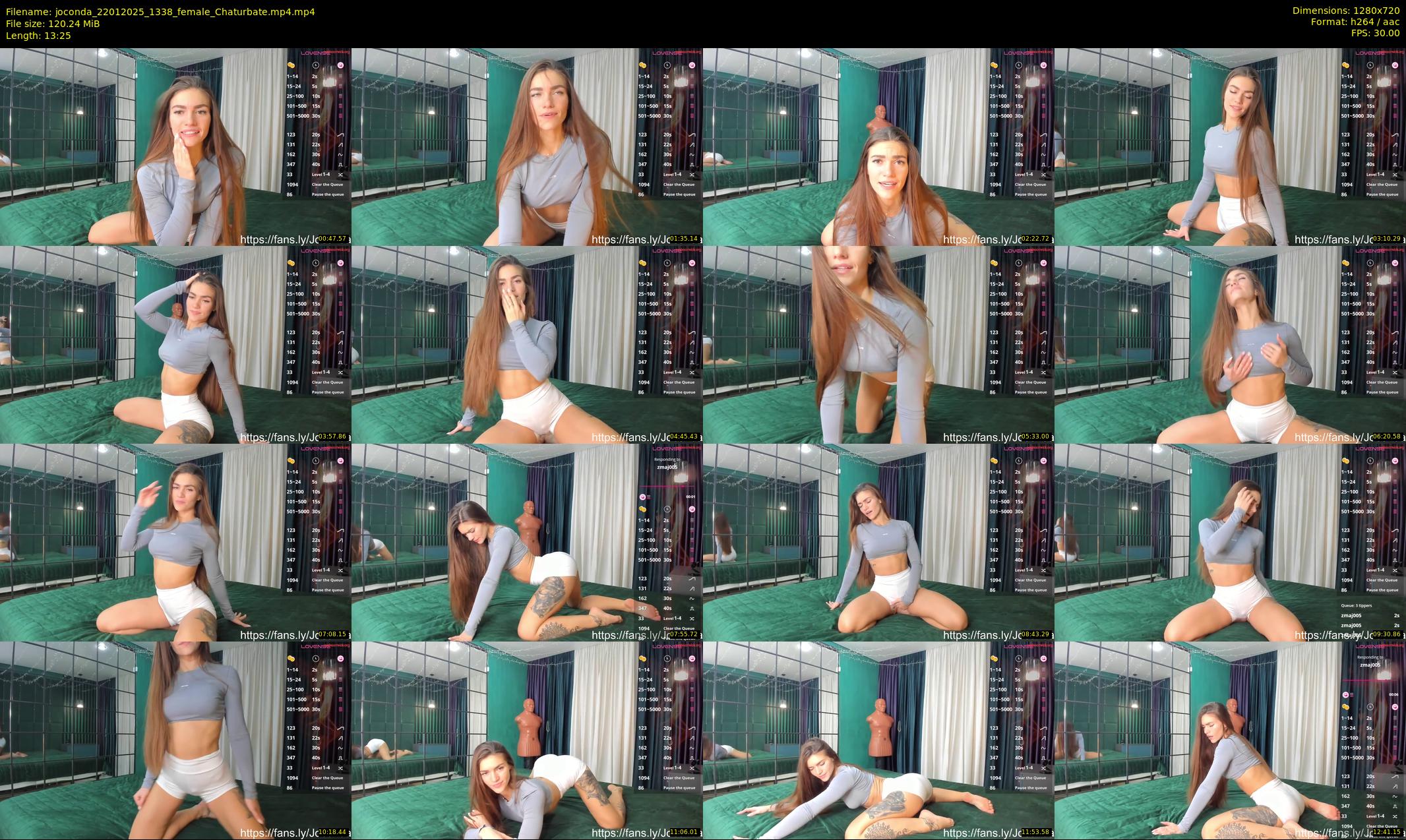 joconda — 14 minute Chaturbate female cam show recording, 720p, Jan 22, 2025