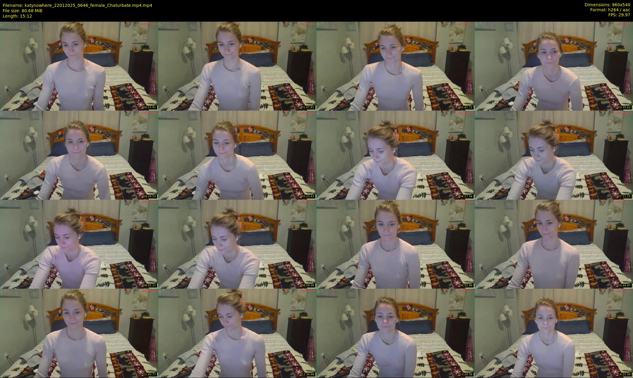 katynowhere — 16 minute Chaturbate female cam show recording, 480p, Jan 22, 2025