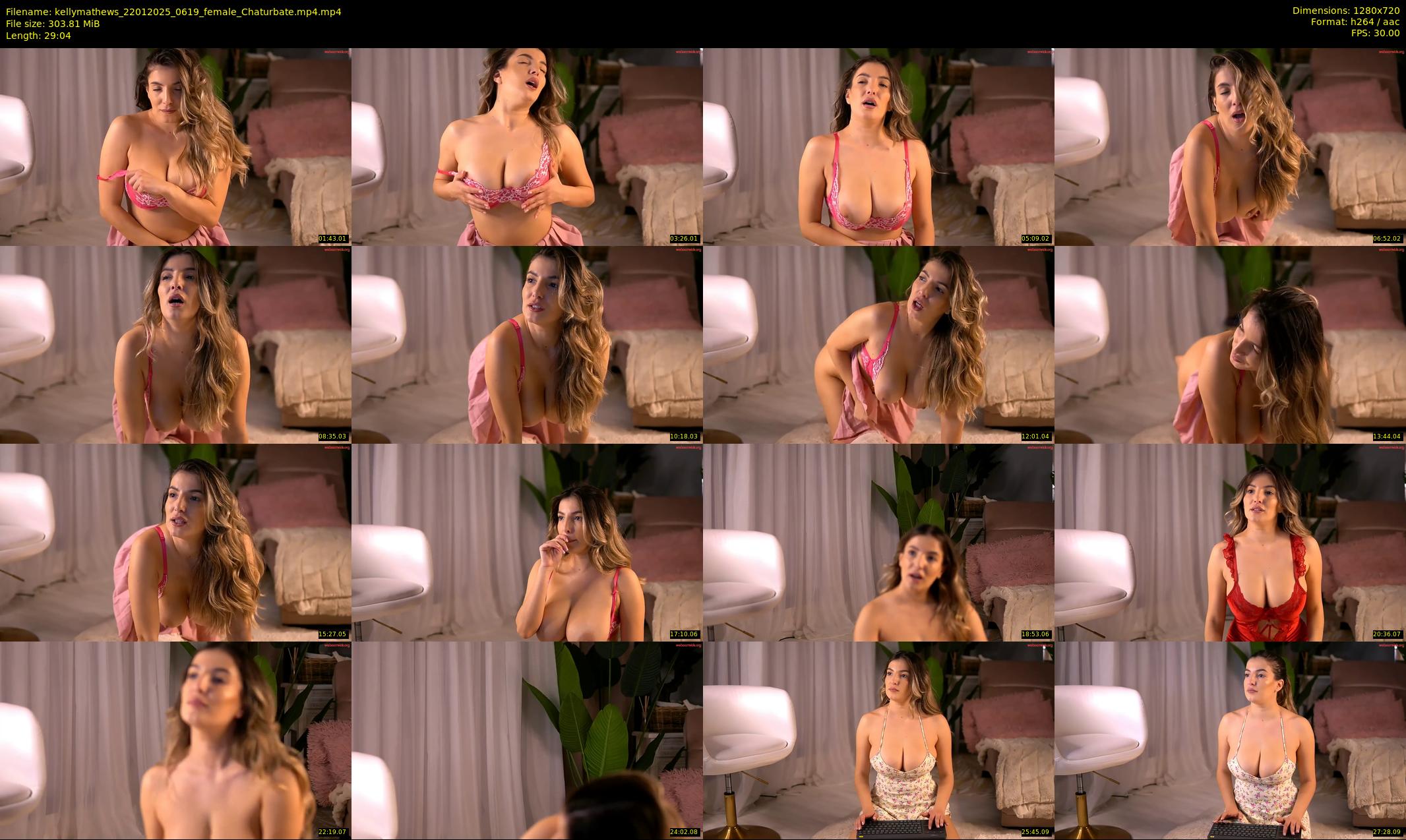 kellymathews — 30 minute Chaturbate female cam show recording, 720p, Jan 22, 2025