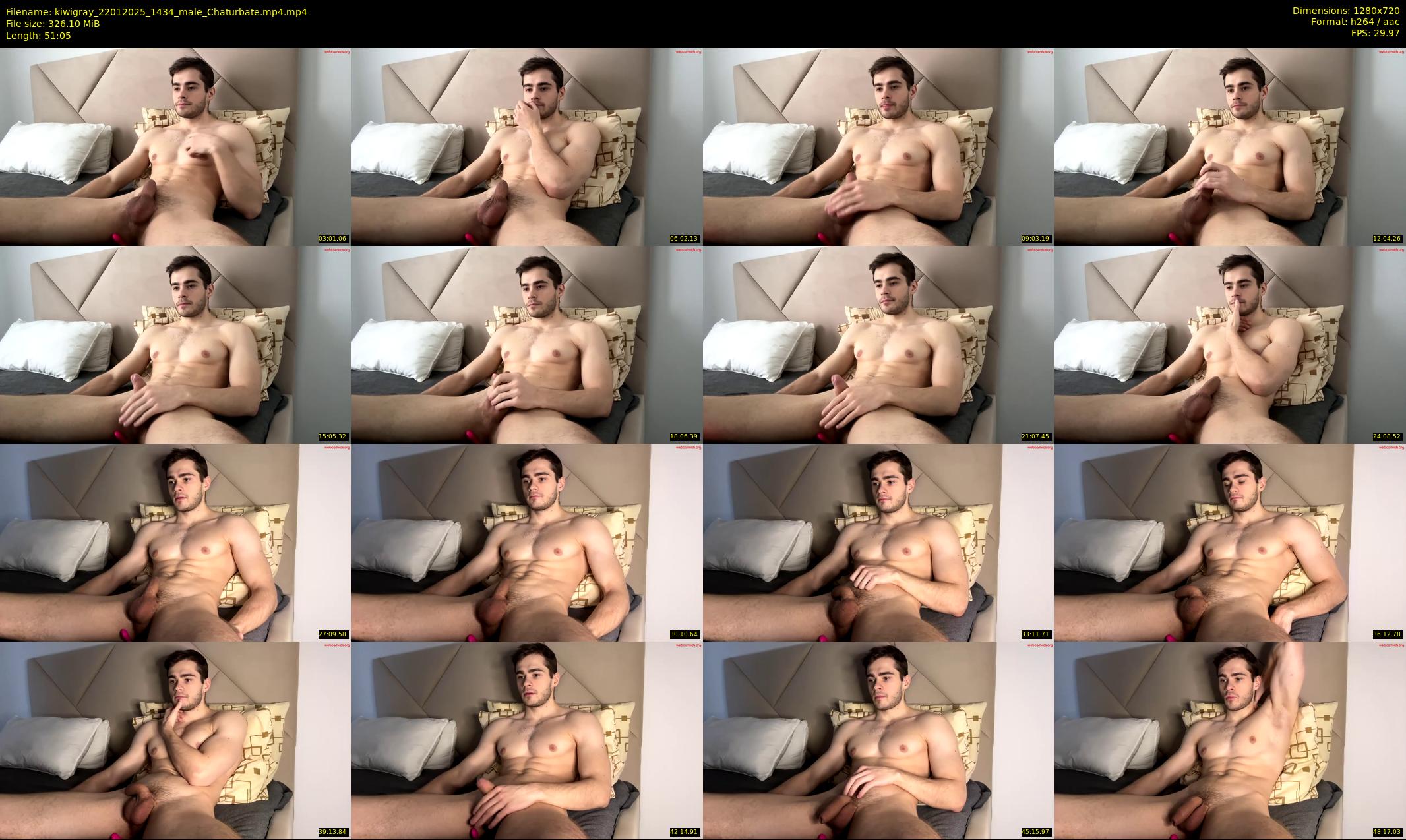 kiwigray — 52 minute Chaturbate male cam show recording, 720p, Jan 22, 2025