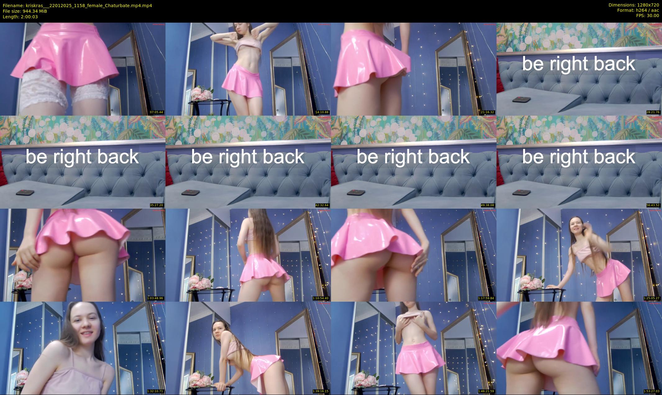 kriskras__ — 121 minute Chaturbate female cam show recording, 720p, Jan 22, 2025