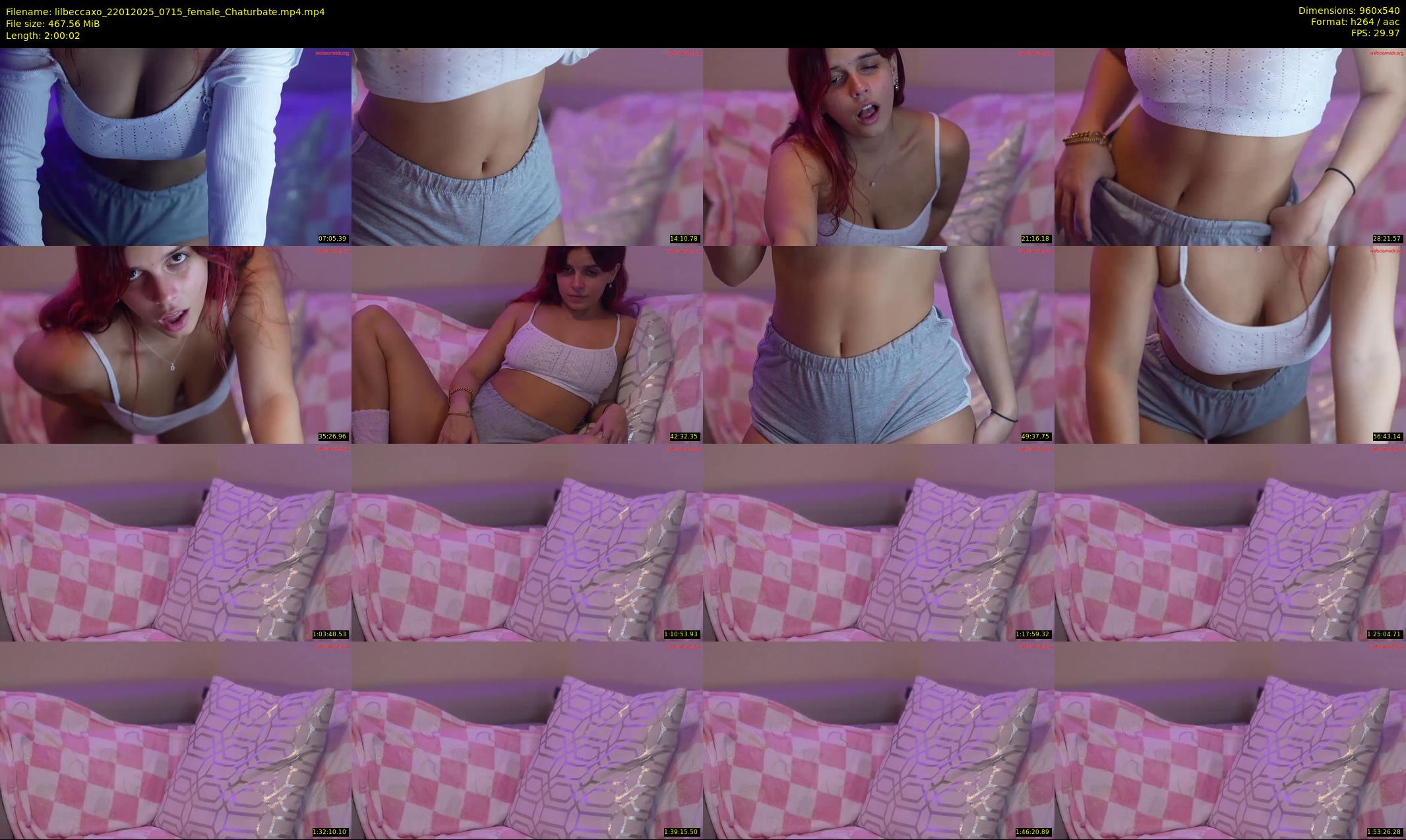 lilbeccaxo — 121 minute Chaturbate female cam show recording, 480p, Jan 22, 2025