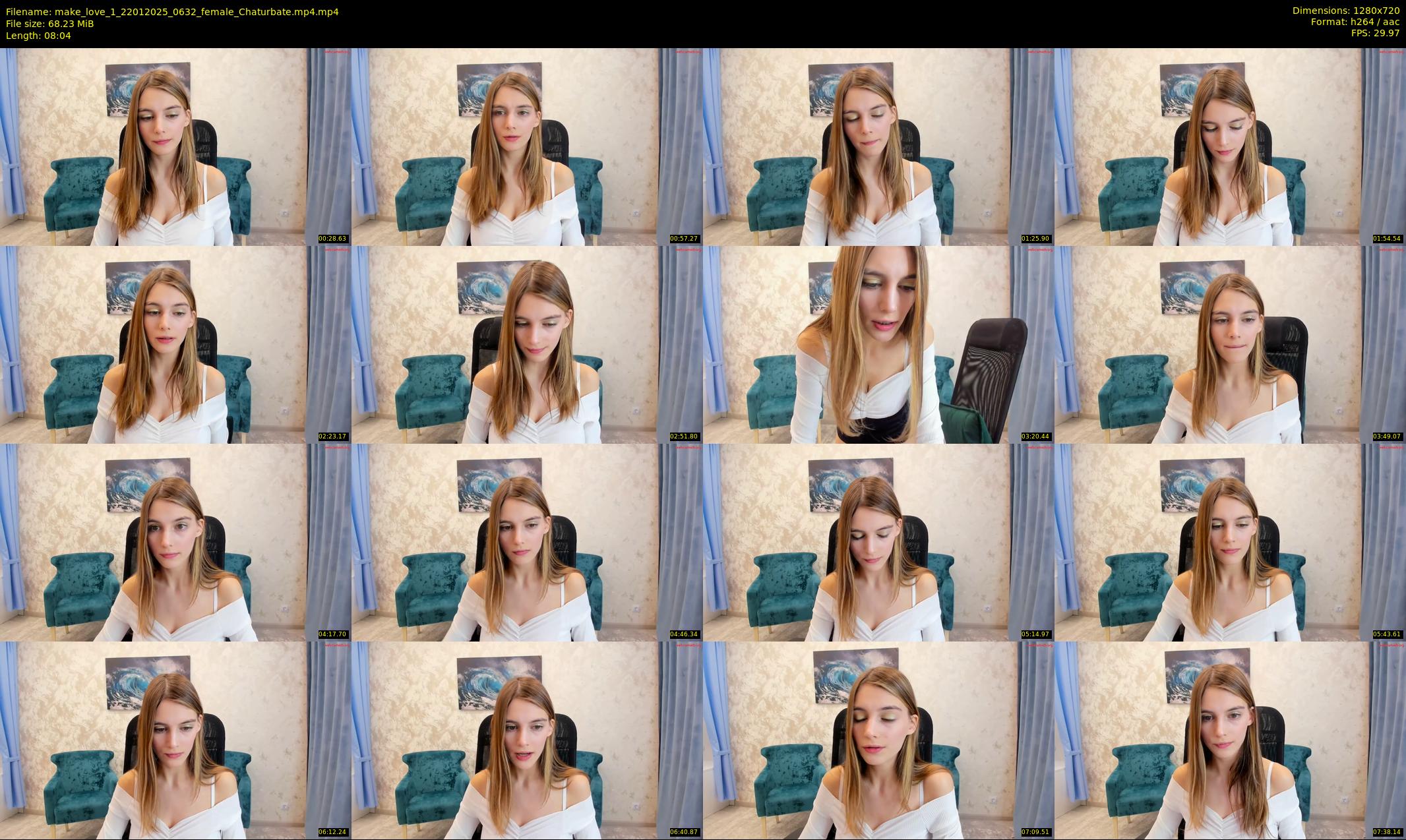 make_love_1 — 9 minute Chaturbate female cam show recording, 720p, Jan 22, 2025