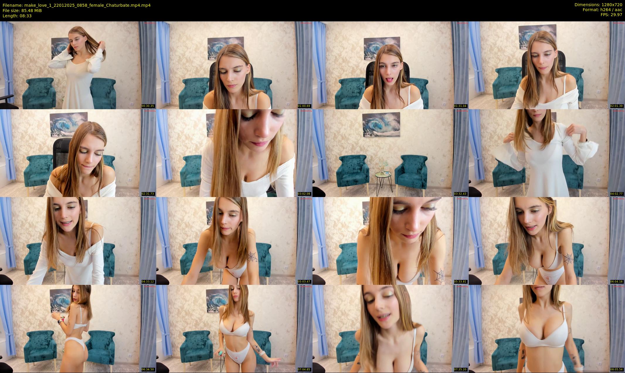 make_love_1 — 9 minute Chaturbate female cam show recording, 720p, Jan 22, 2025