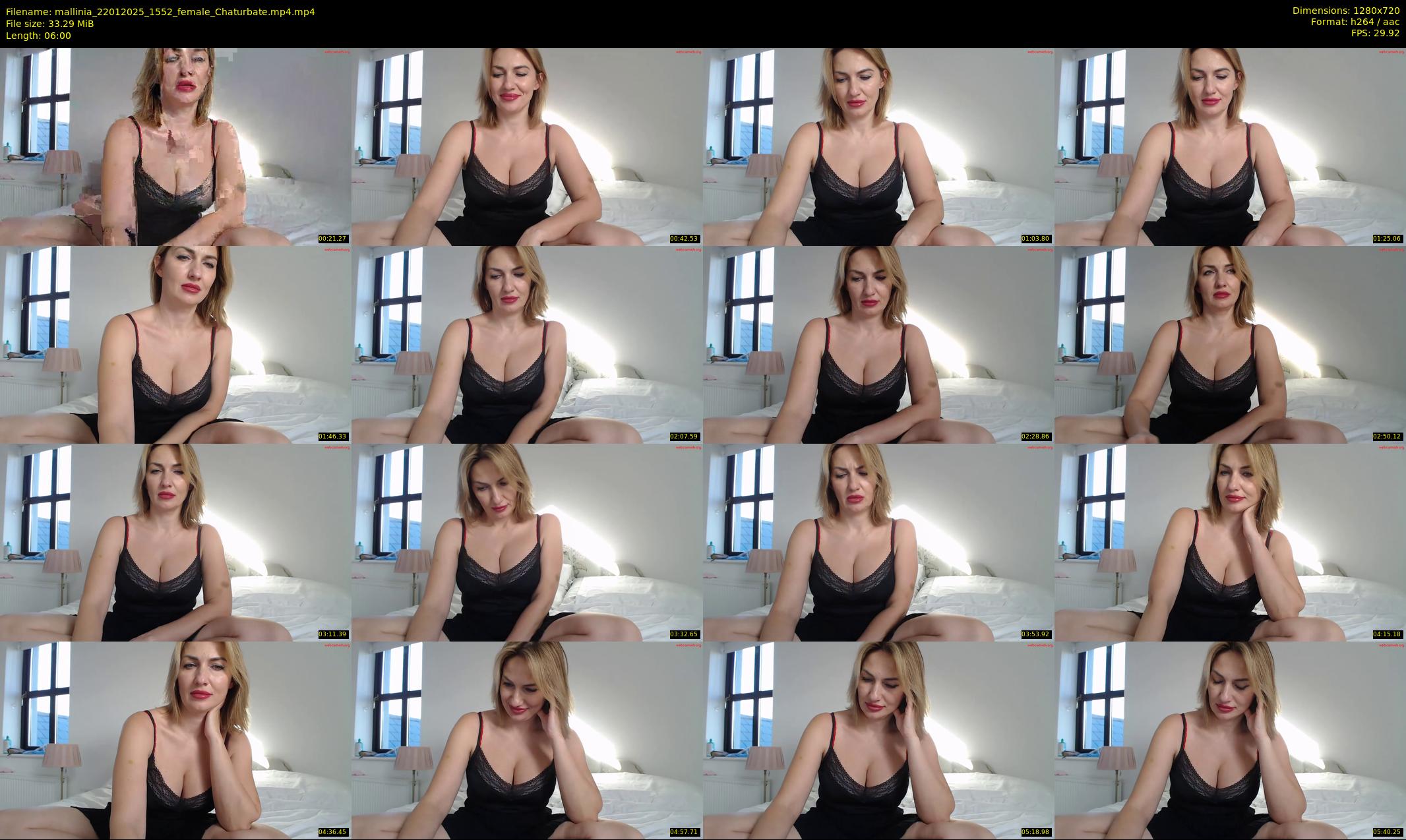 mallinia — 6 minute Chaturbate female cam show recording, 720p, Jan 22, 2025