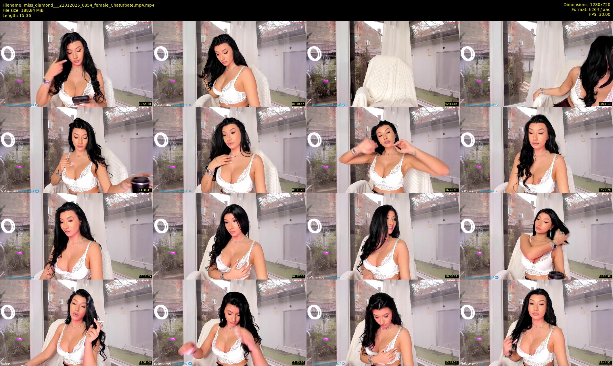 miss_diamond__ — 16 minute Chaturbate female cam show recording, 720p, Jan 22, 2025