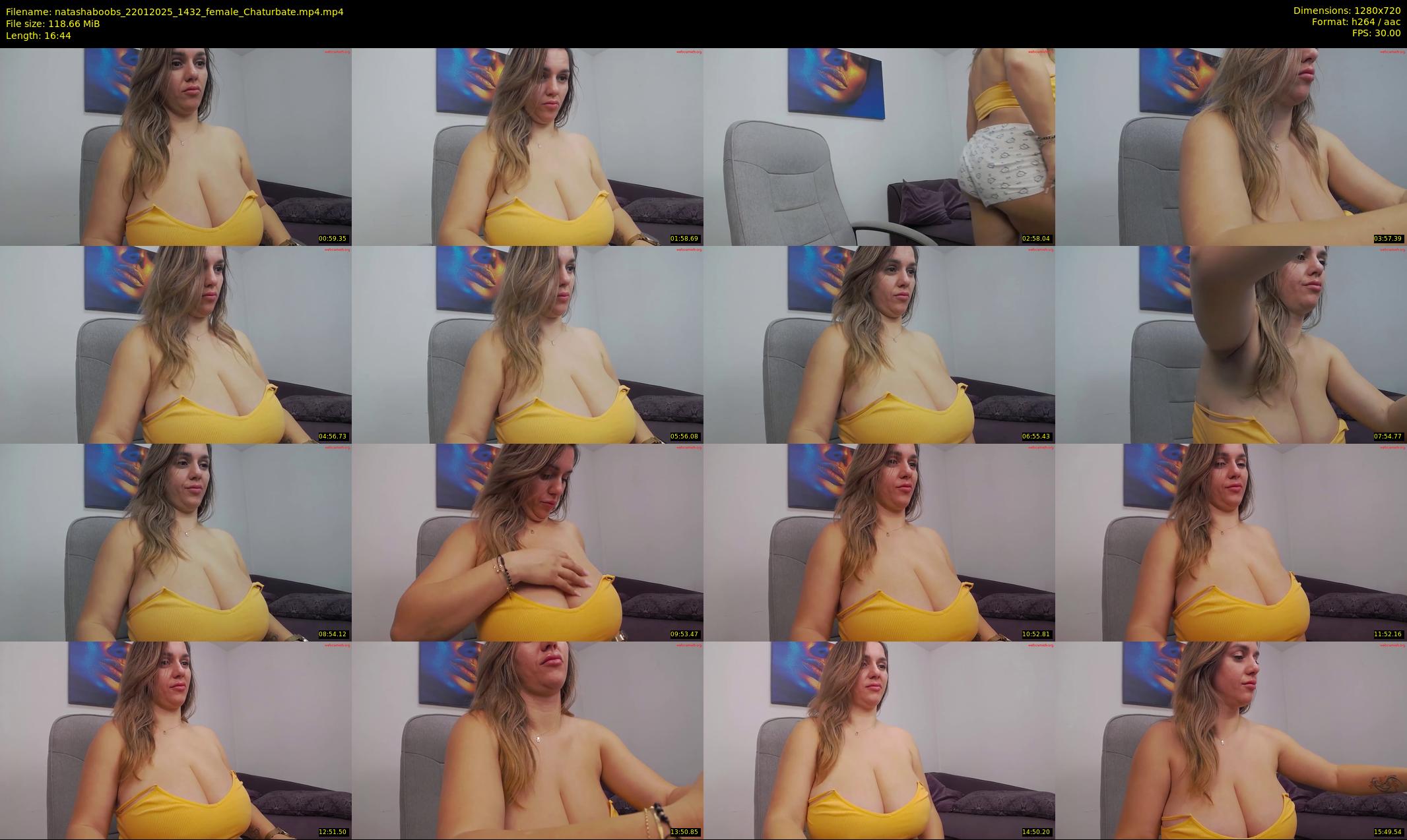 natashaboobs — 17 minute Chaturbate female cam show recording, 720p, Jan 22, 2025