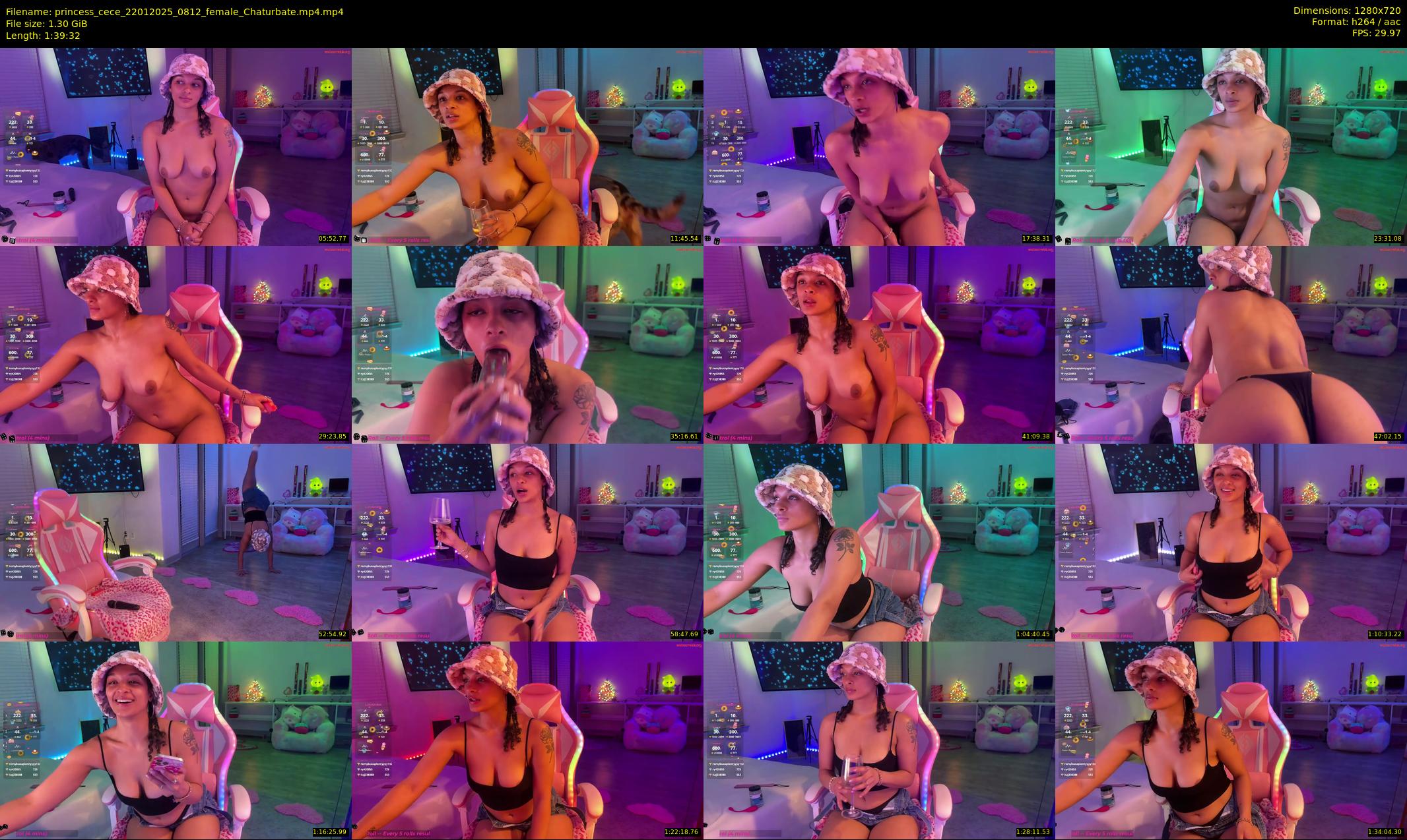 princess_cece — 100 minute Chaturbate female cam show recording, 720p, Jan 22, 2025