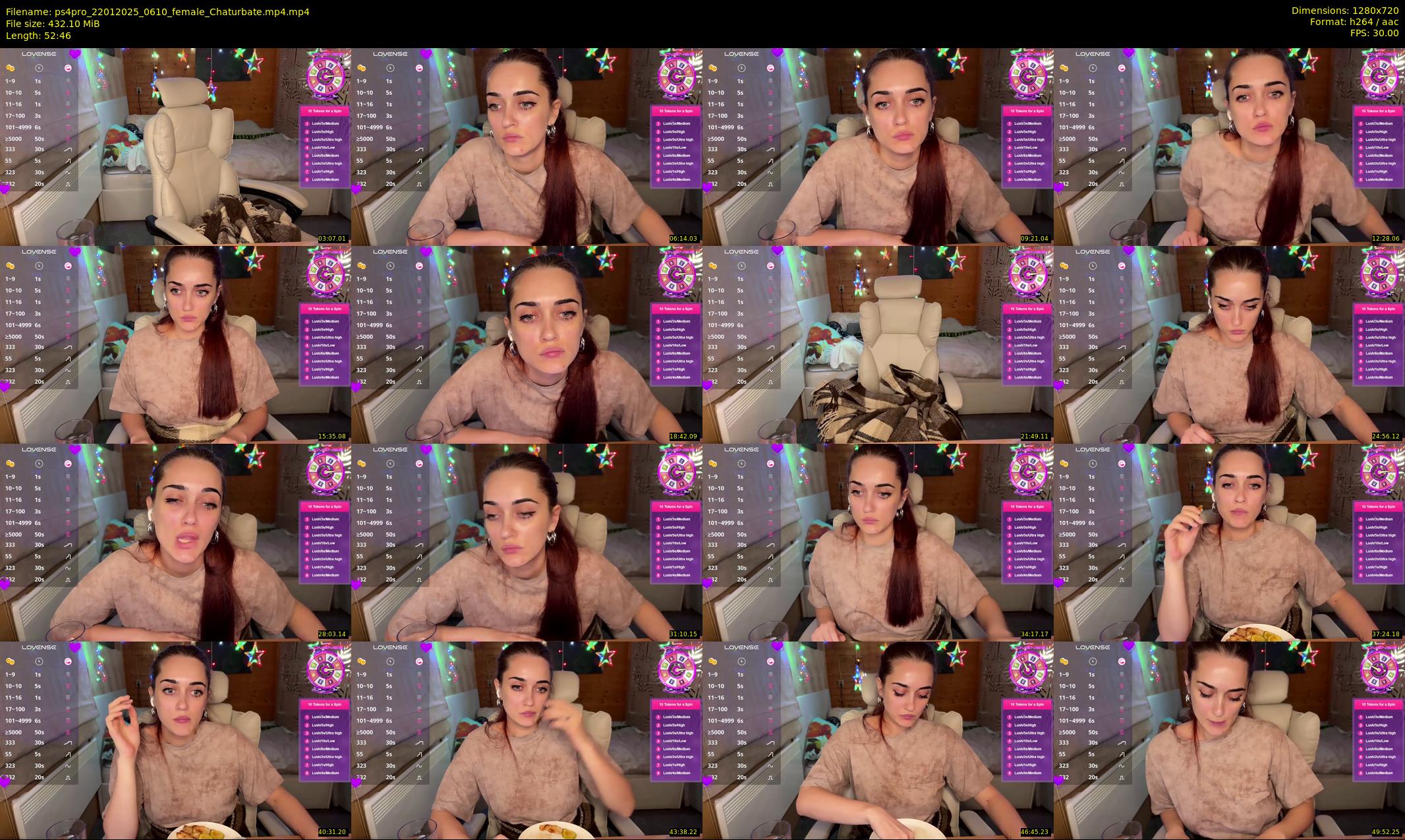 ps4pro — 53 minute Chaturbate female cam show recording, 720p, Jan 22, 2025
