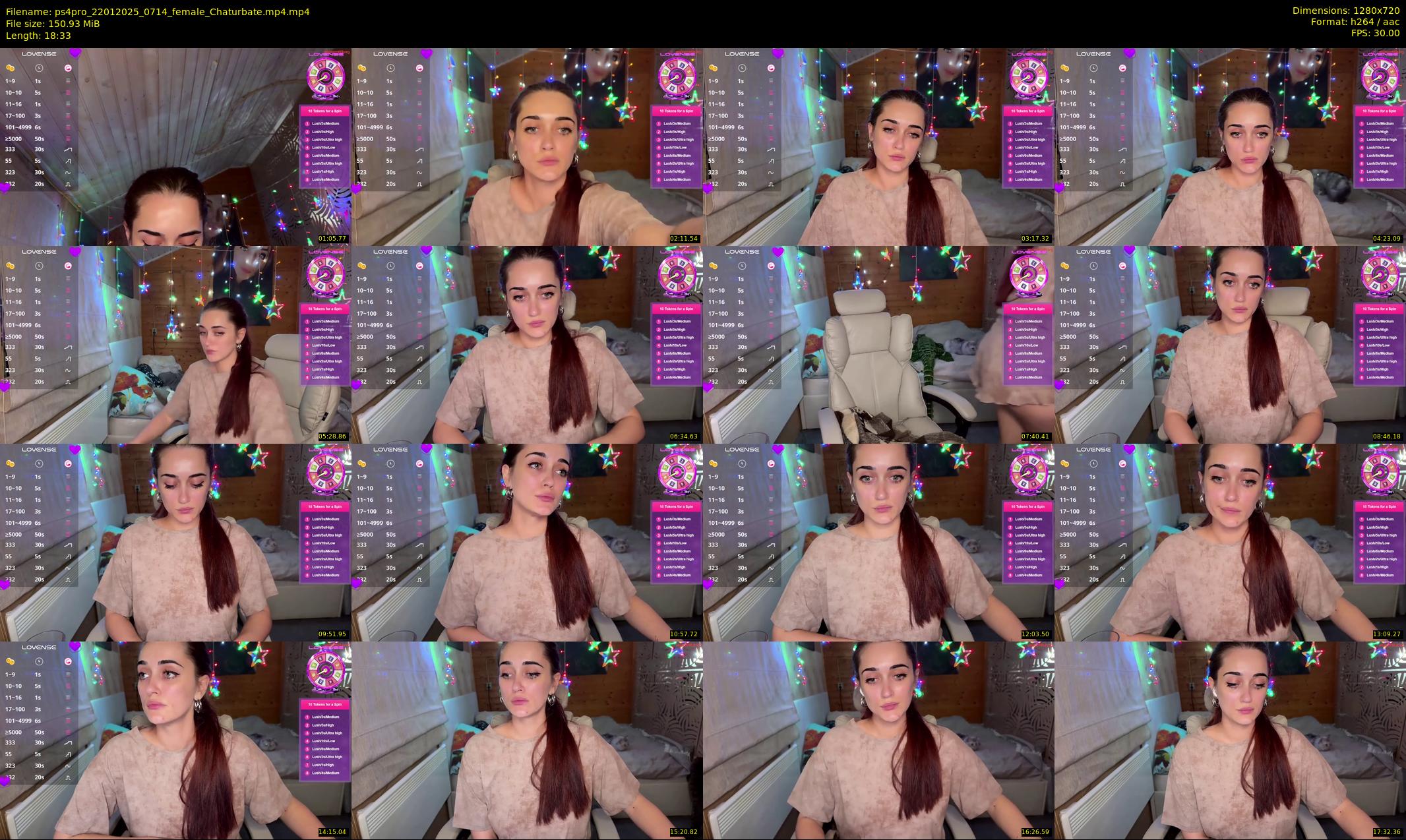 ps4pro — 19 minute Chaturbate female cam show recording, 720p, Jan 22, 2025