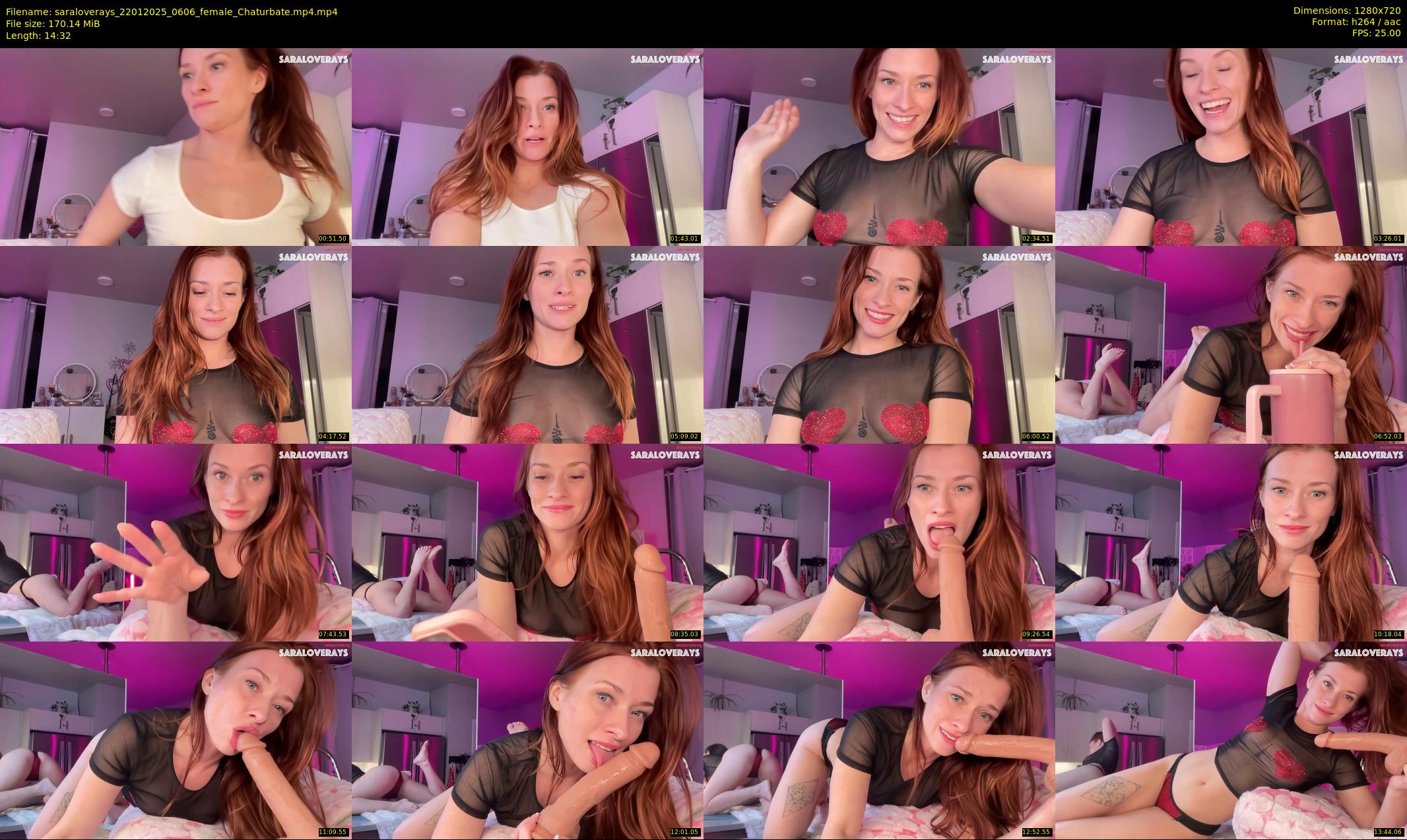 saraloverays — 15 minute Chaturbate female cam show recording, 720p, Jan 22, 2025