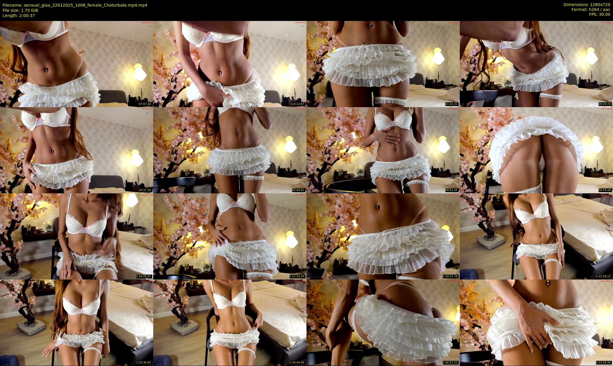 sensual_giaa — 121 minute Chaturbate female cam show recording, 720p, Jan 22, 2025