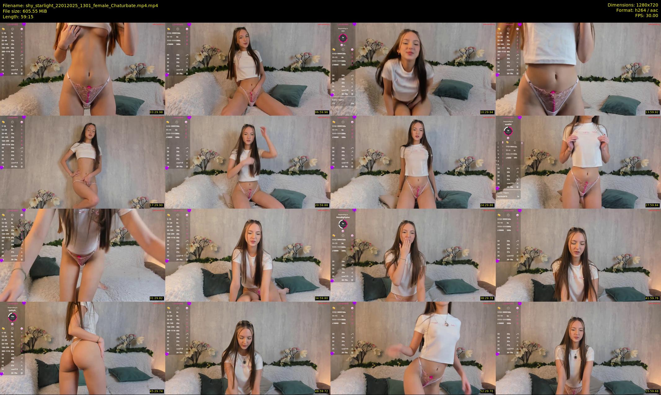 shy_starlight — 60 minute Chaturbate female cam show recording, 720p, Jan 22, 2025