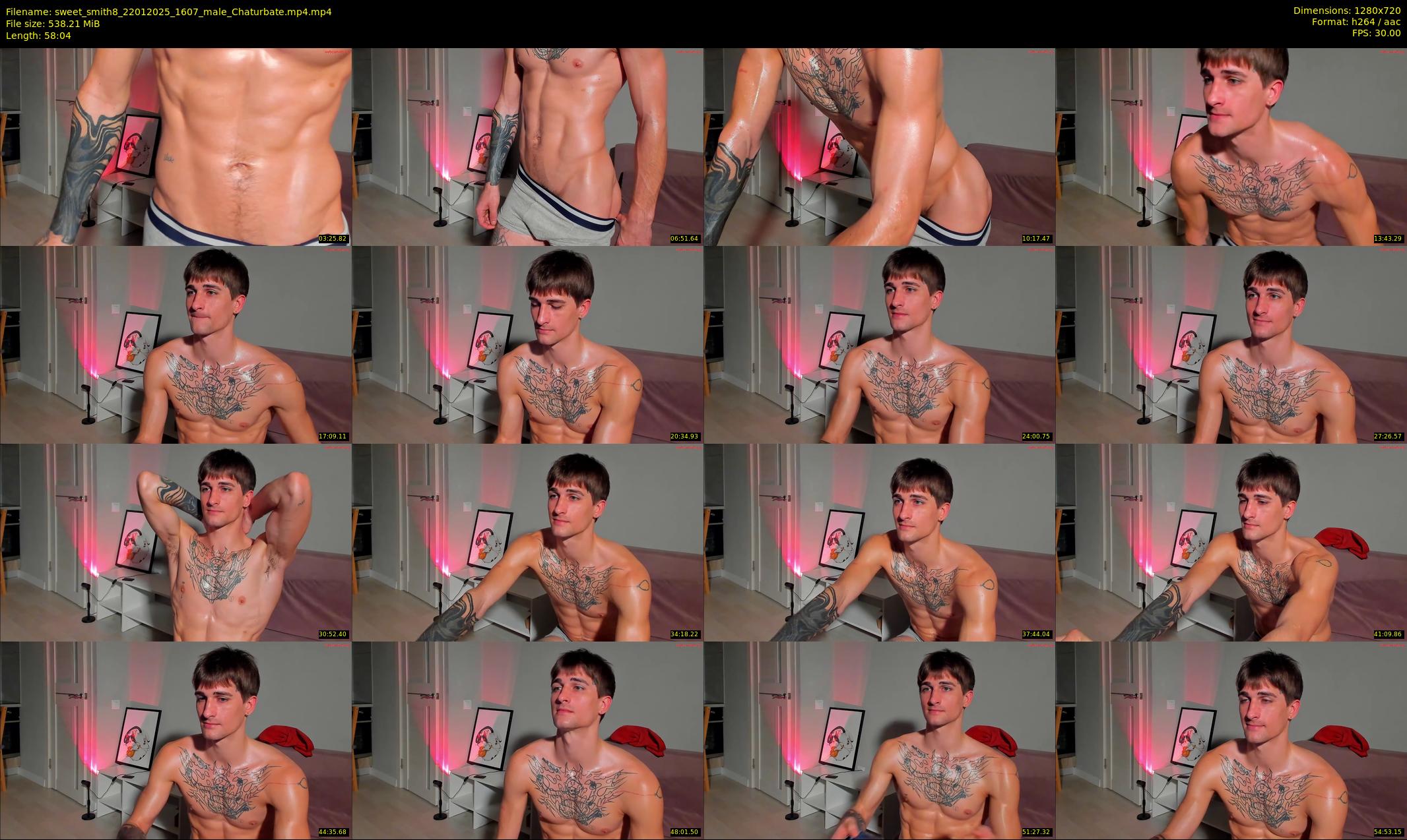 sweet_smith8 — 59 minute Chaturbate male cam show recording, 720p, Jan 22, 2025